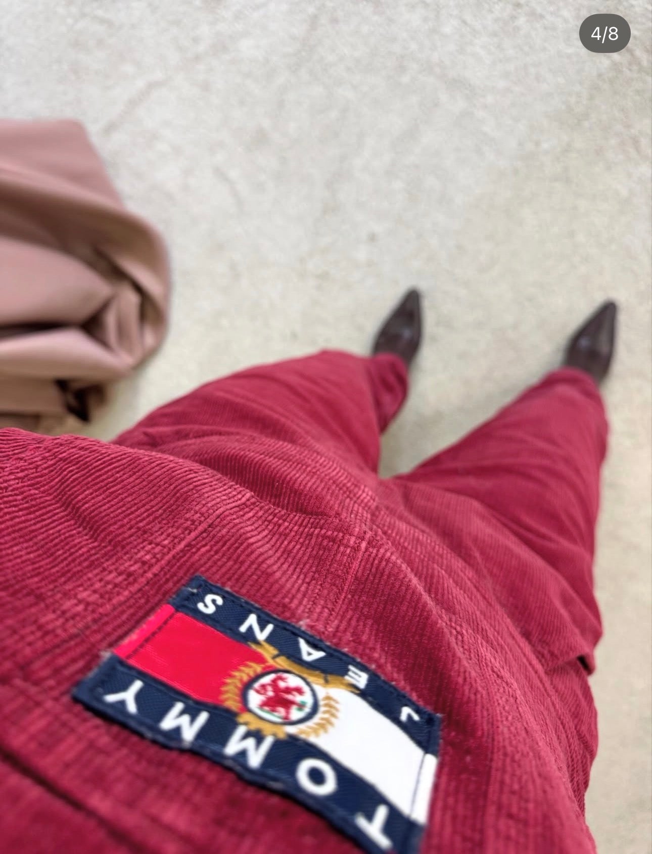 Salopetă TOMMY din catifea de bumbac