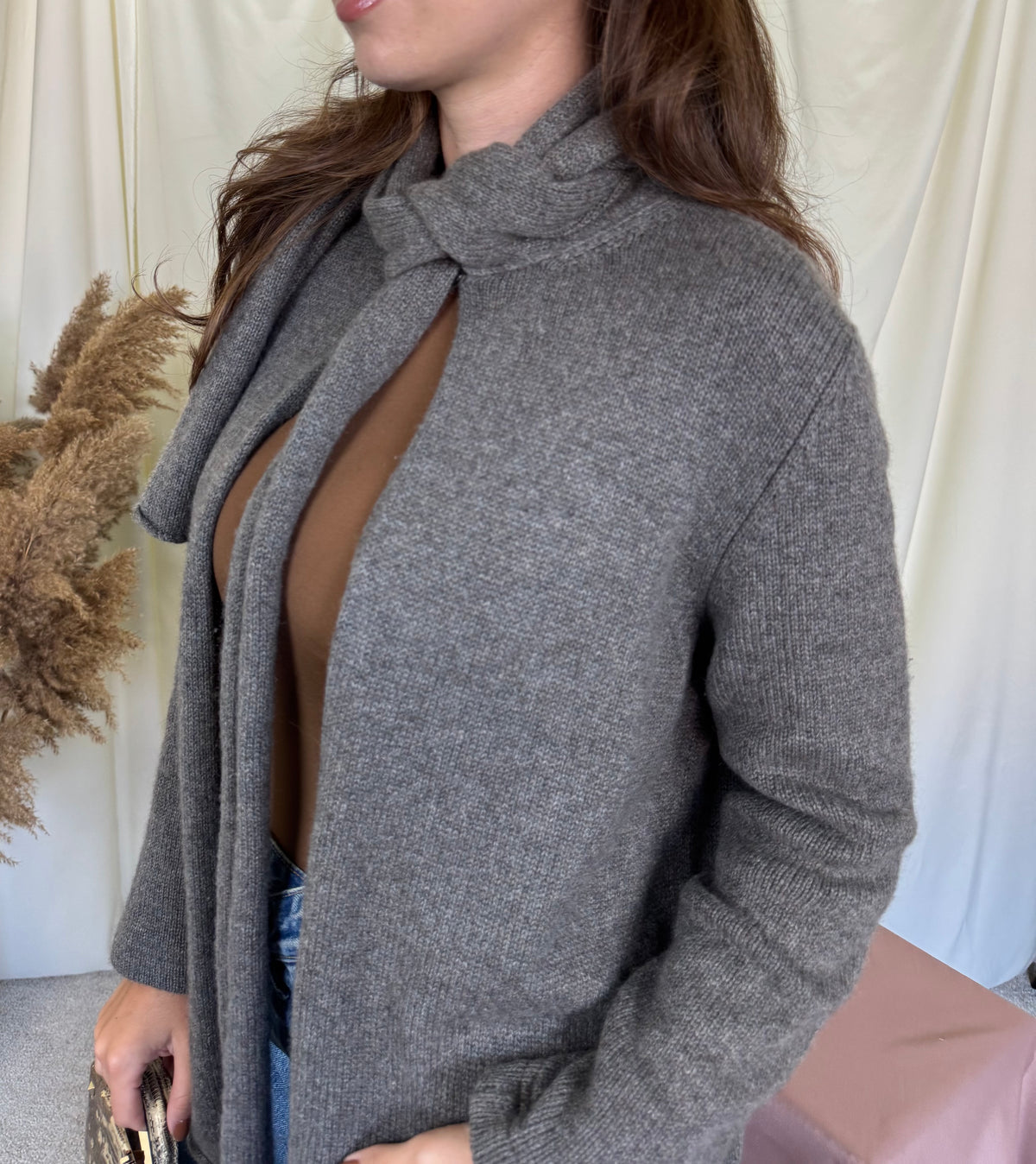 Cardigan luxury AIDA BARNI din 100% cașmir premium ( mărimea M/L)