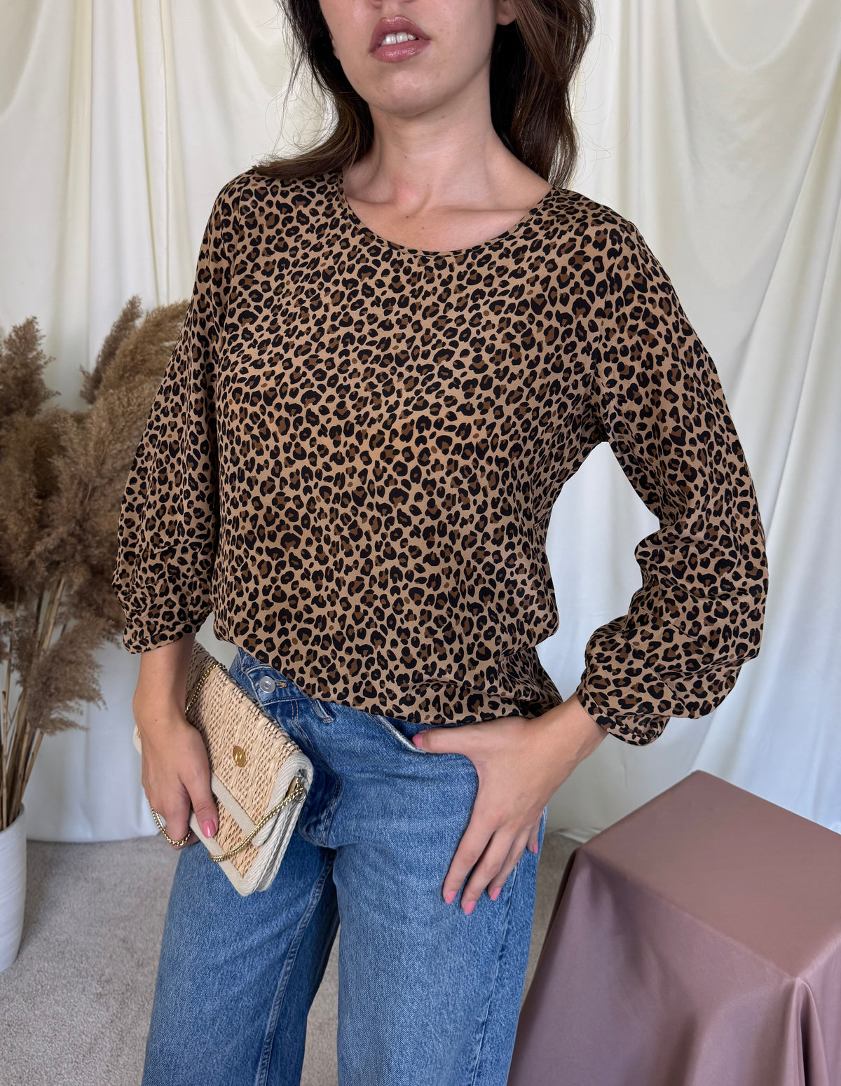 Cămașă premium  Marc Cain din 100% mătase cu animal print (  mărimea S/M)