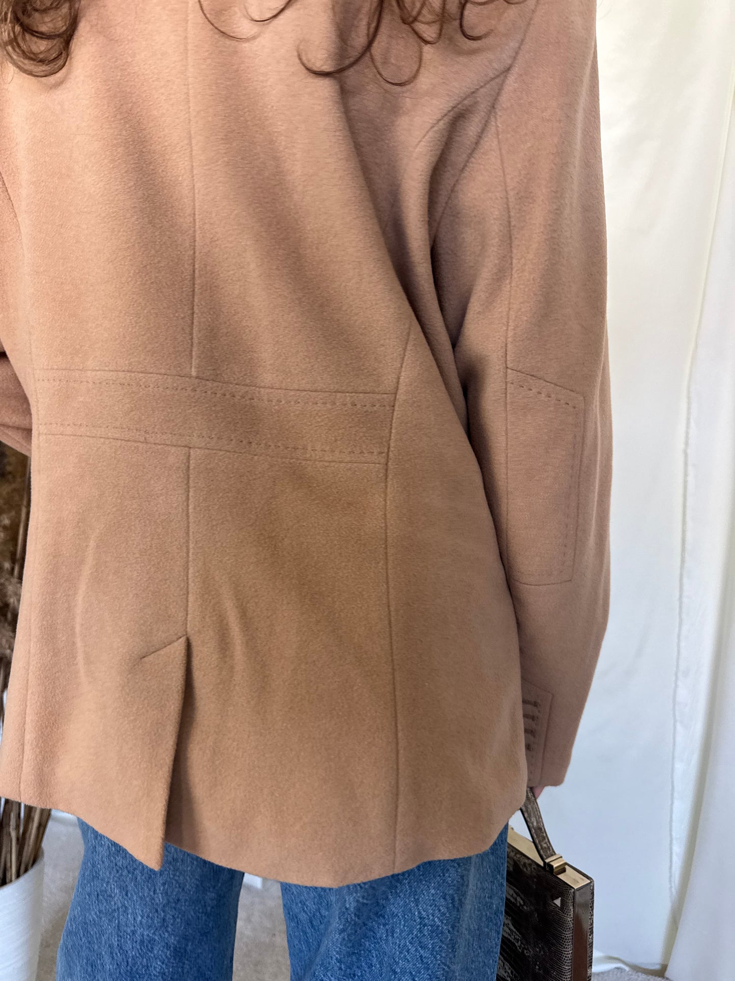 Sacou superb în nuanța camel din 80% lână și casmir( XL)