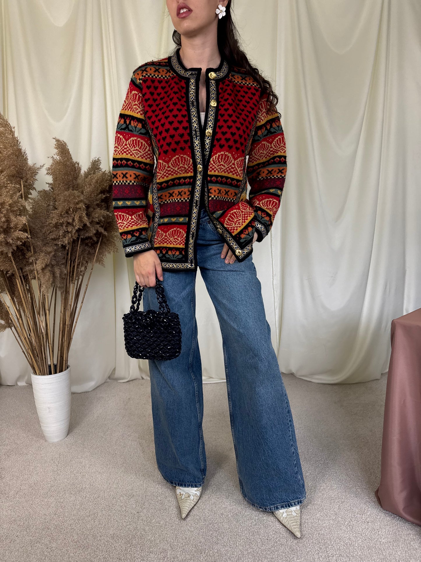 Jacheta vintage din lână pură