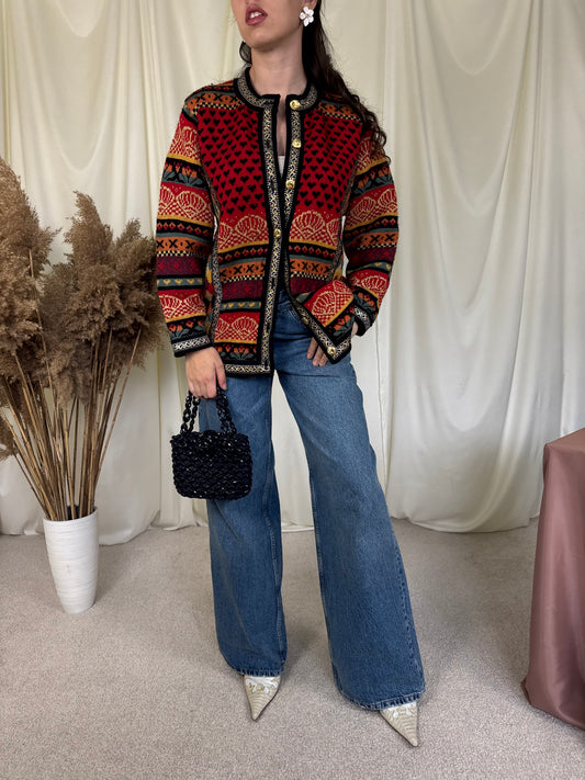 Jacheta vintage din lână pură