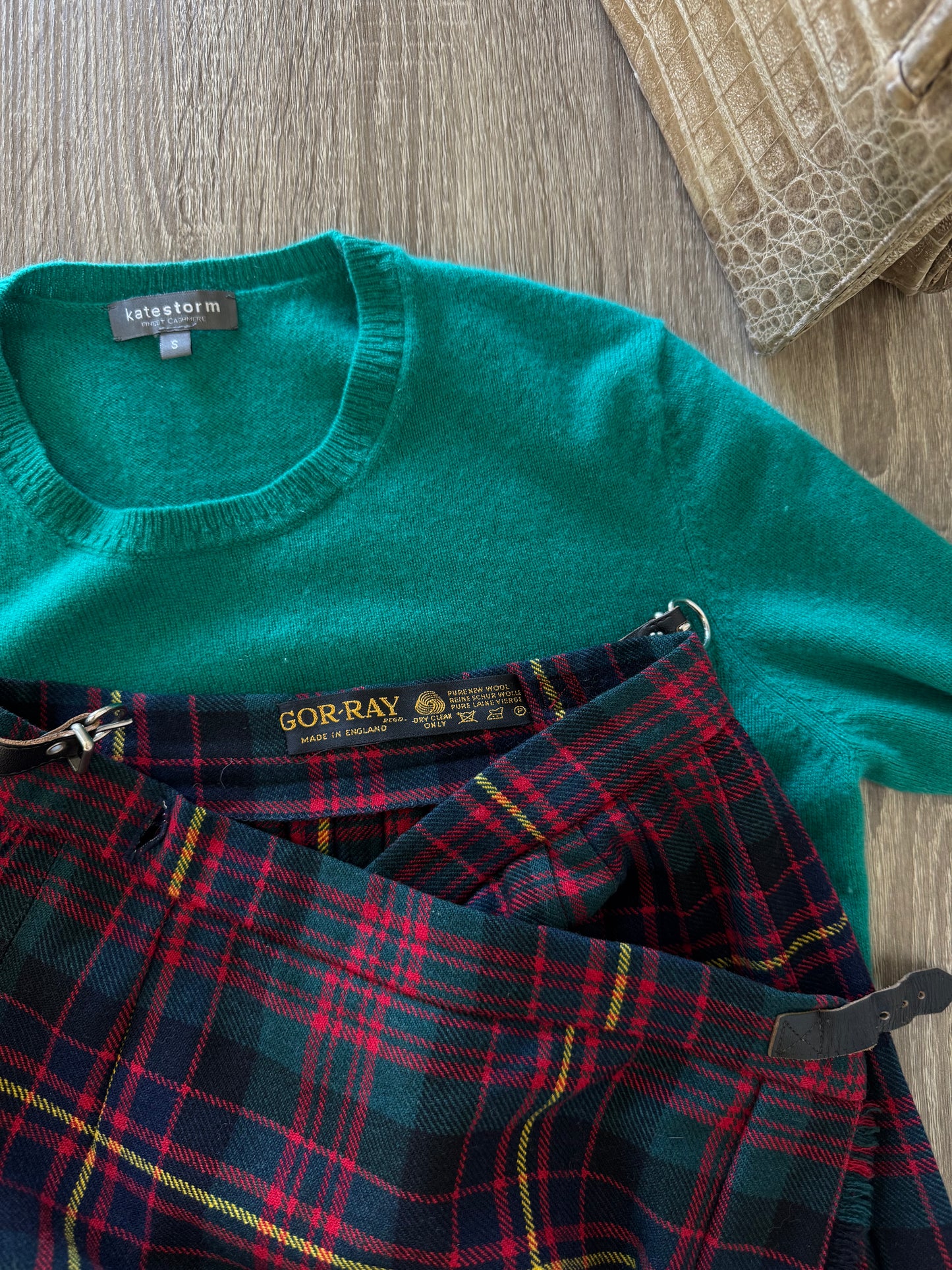 Fustă tartan din 100% Lână ( mărimea xs)