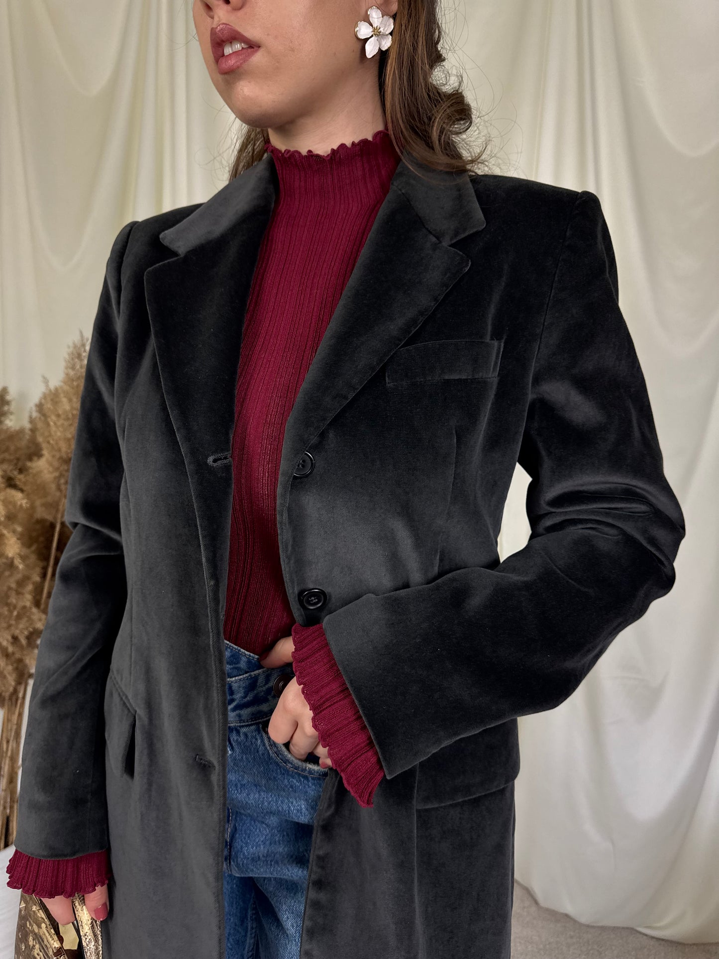 Sacou luxury PESERICO din catifea de bumbac ( M/L)