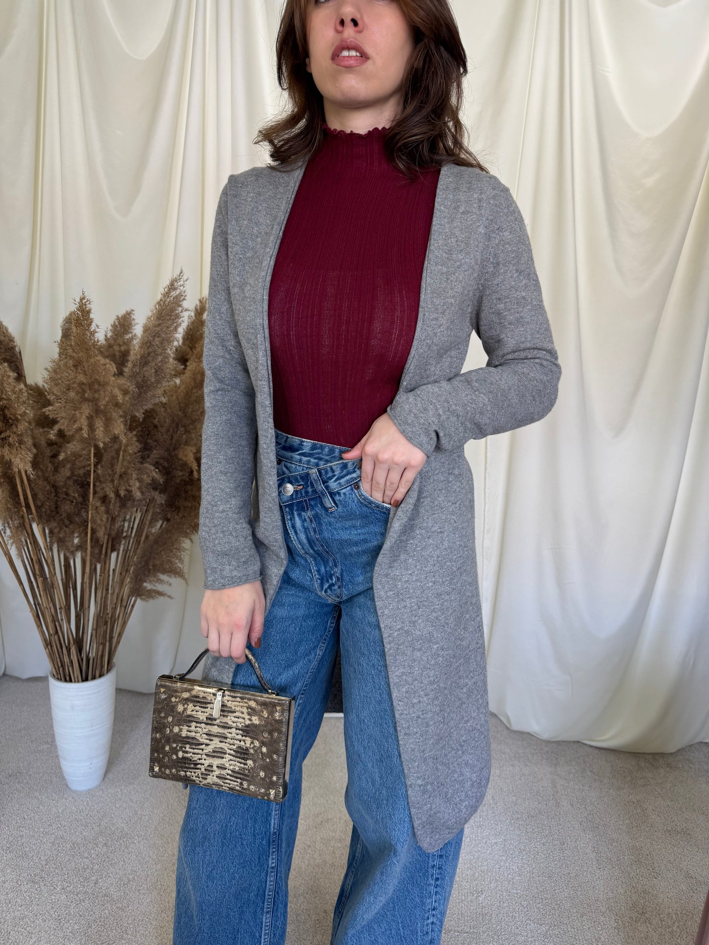 Cardigan din 100% cașmir (S-M)