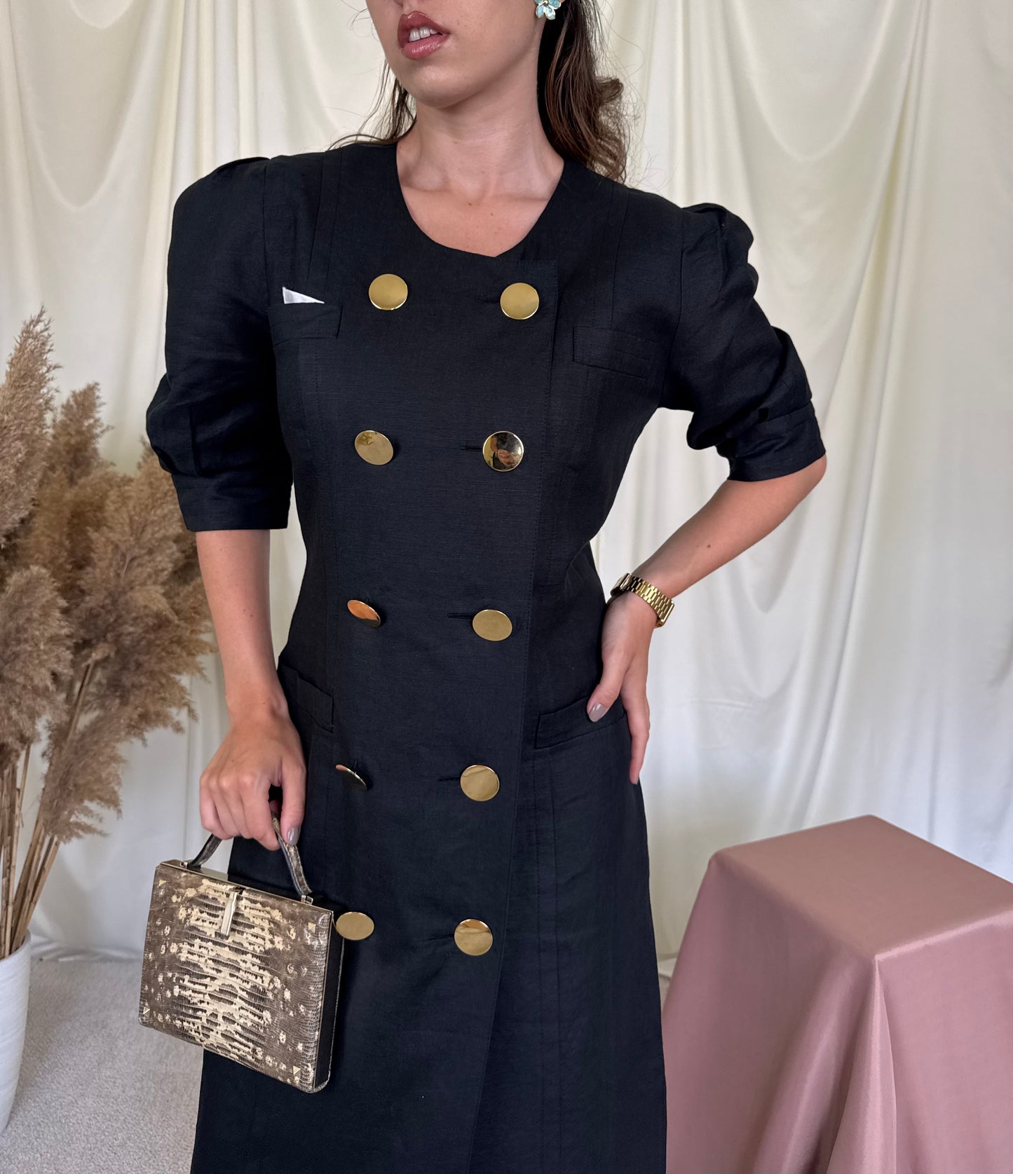 Rochie vintage RENZO din 100% in 
(Mărimea M/L)