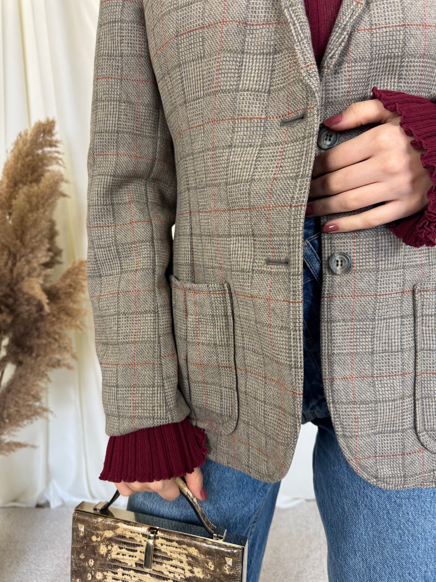 Sacou BURBERRY DIN 100% lână ( mărimea S)