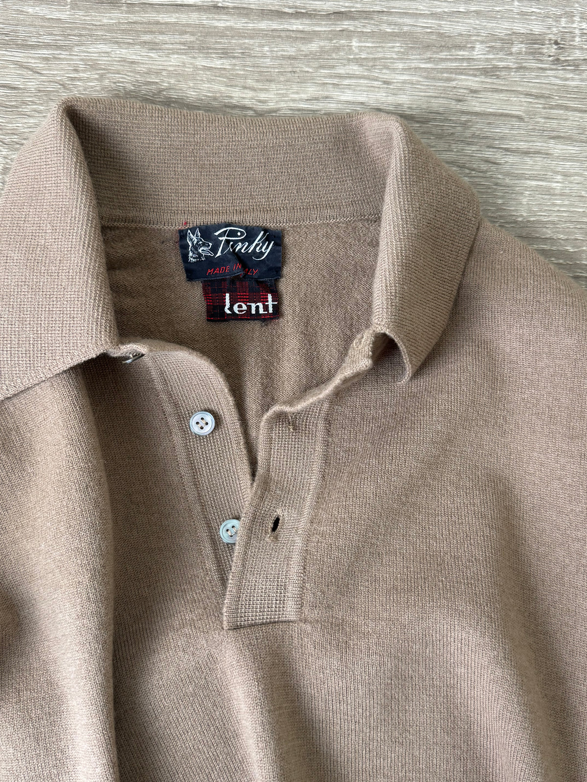 Bluză vintage made in Italy din 100% lână cu guler ( mărimea S/M)