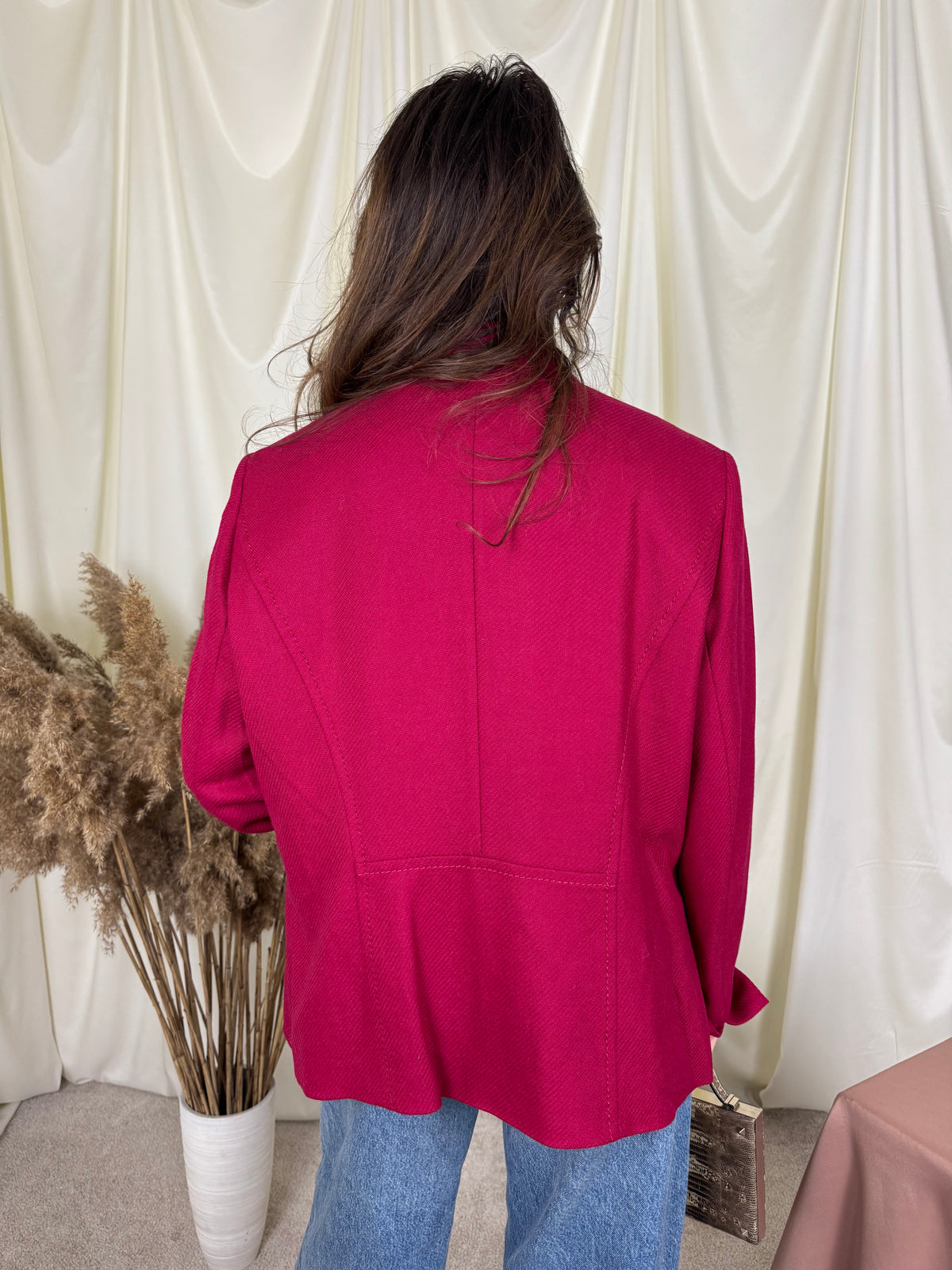 Sacou vintage GERRY WEBER din stofă de lână și modal, produs nou ( mărimea L/XL)