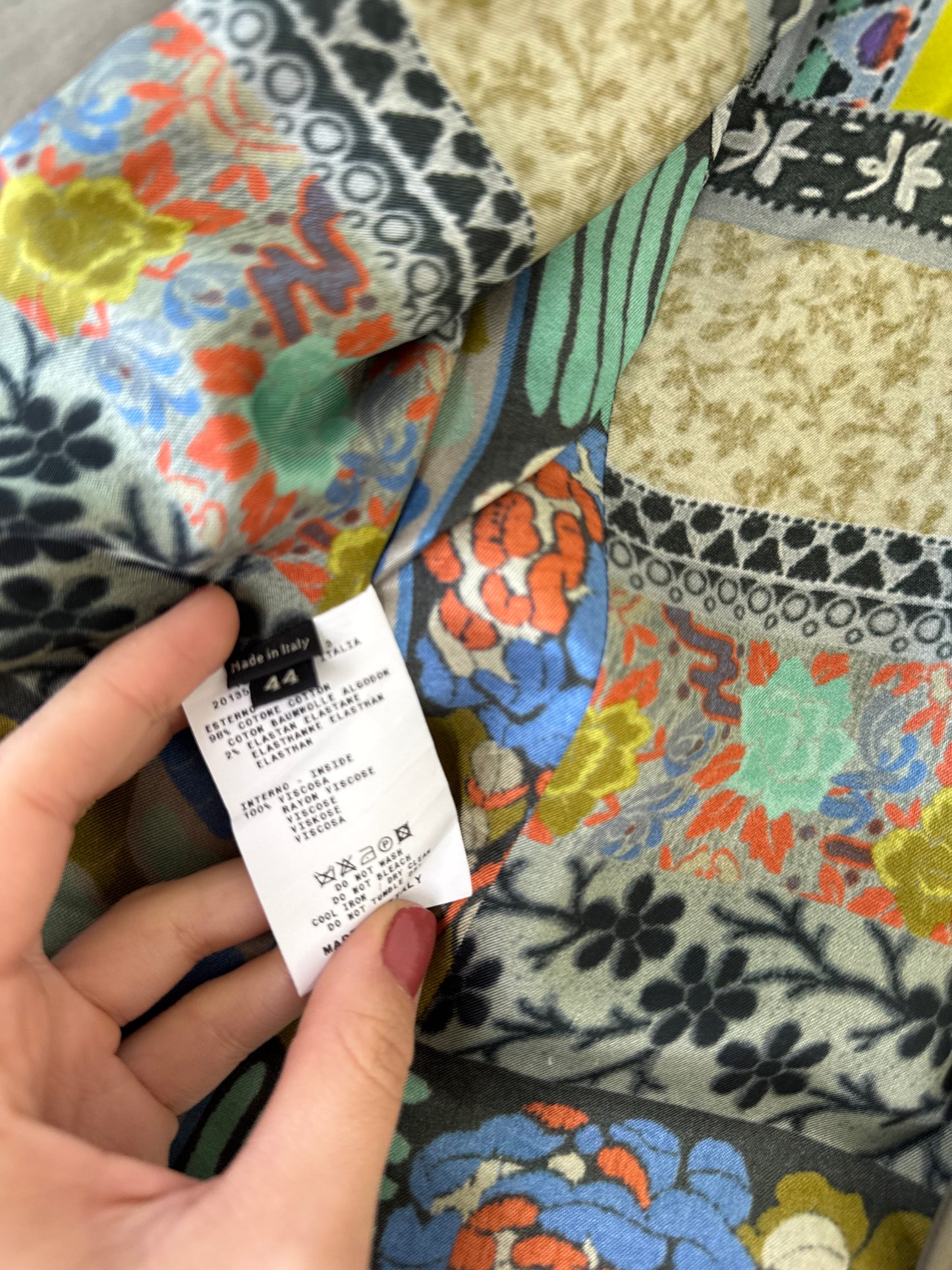Sacou luxury ETRO din bumbac 
Model cambrat 
(Mărimea S)