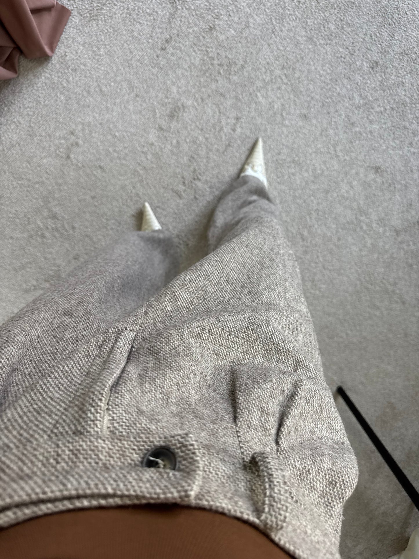 Pantalon din 100% lână bashparis cu talie înaltă, (mărimea L)
