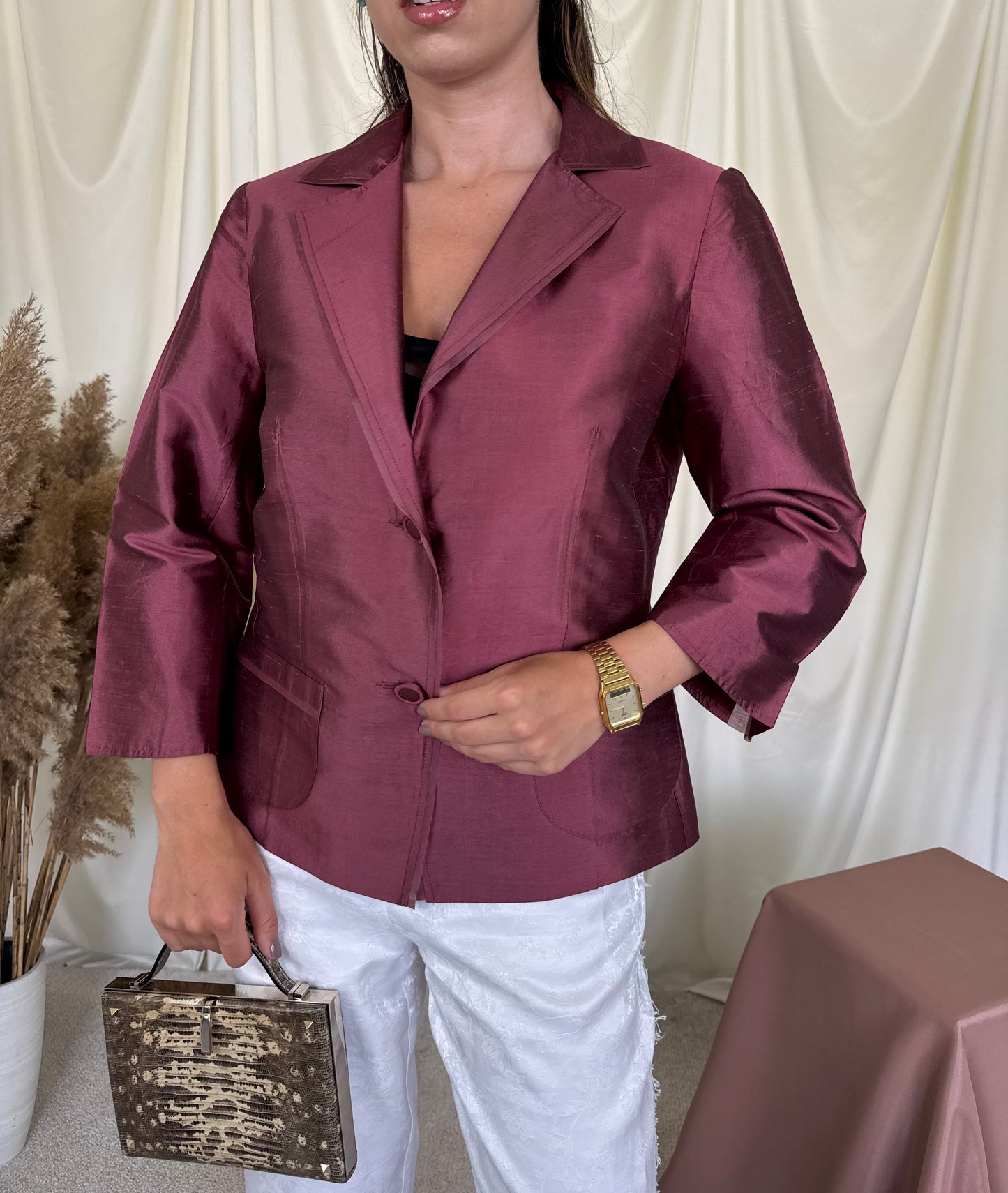 Sacou MAX MARA din 100% mătase 
(Mărimea M/L)
