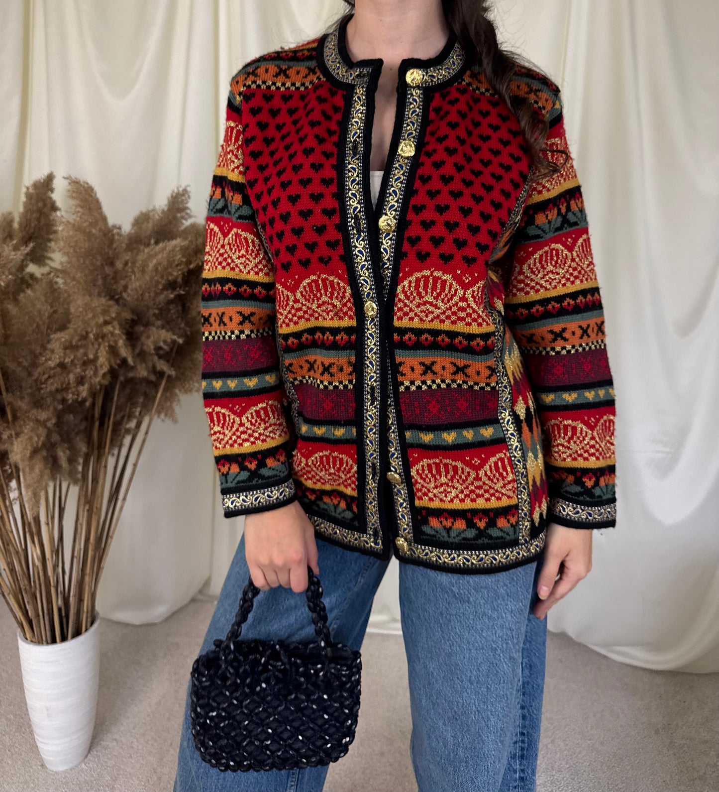 Jacheta vintage din lână pură