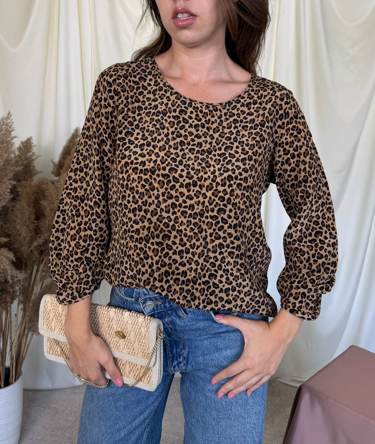 Cămașă premium  Marc Cain din 100% mătase cu animal print (  mărimea S/M)