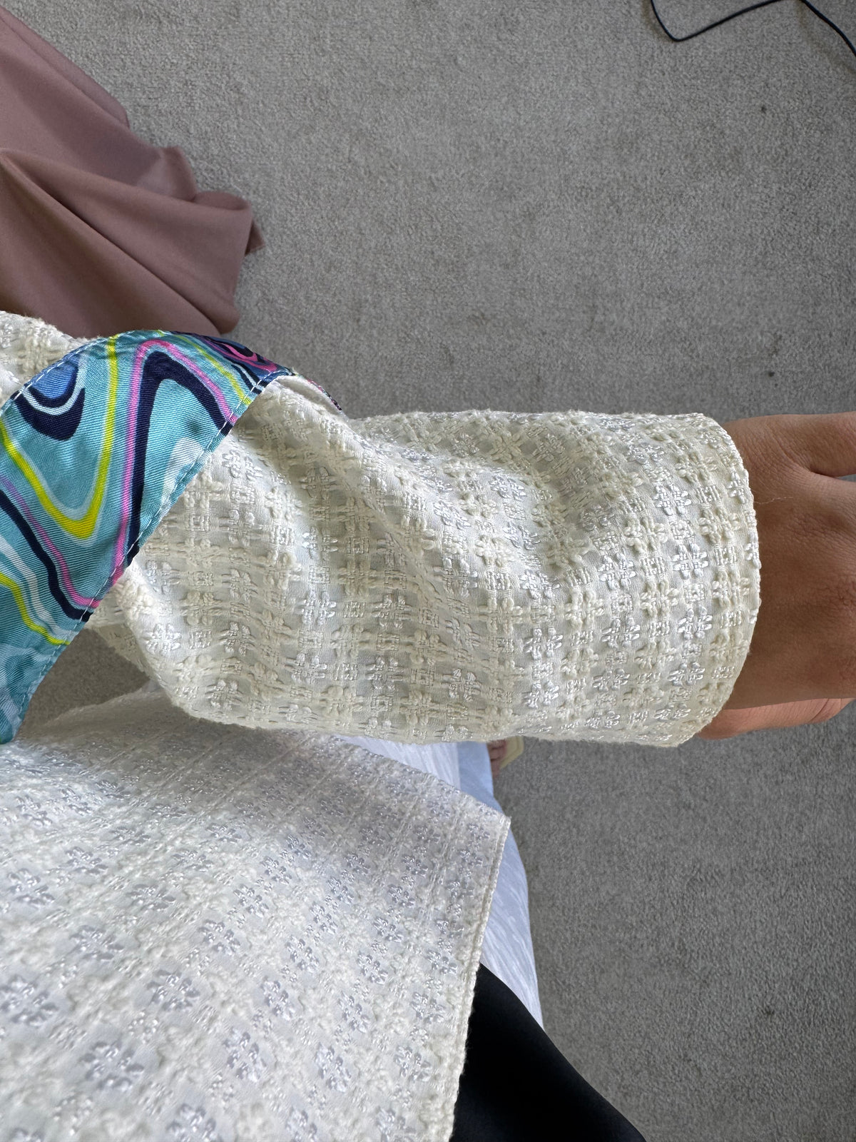 Sacou-jacheta luxury Missoni din bumbac și căptușeală cu print ( mărimea XS-S)
