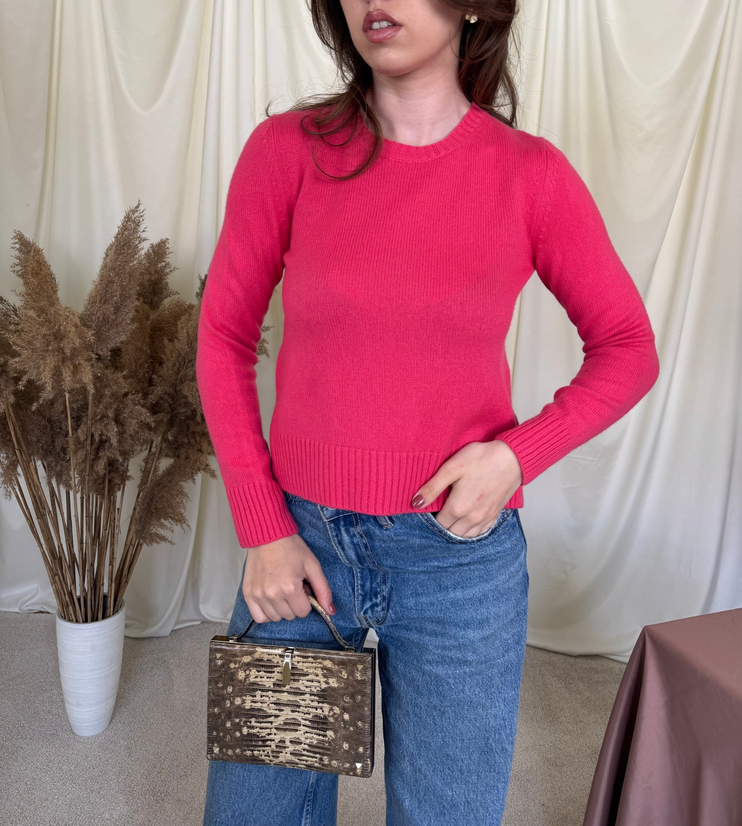 Pulover luxury JIL SANDER din 100% cașmir 
(Mărimea 34/XS)