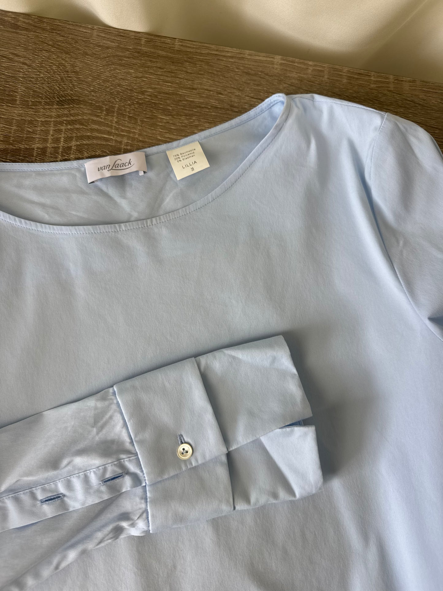 Cămașă premium VAN LAACK din bumbac și manșete lungi 
(Mărimea S/M)