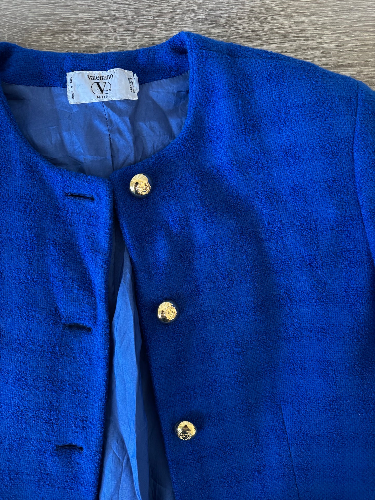 Piesa vintage VALENTINO de colecție, stofă din lână (Mărimea S)