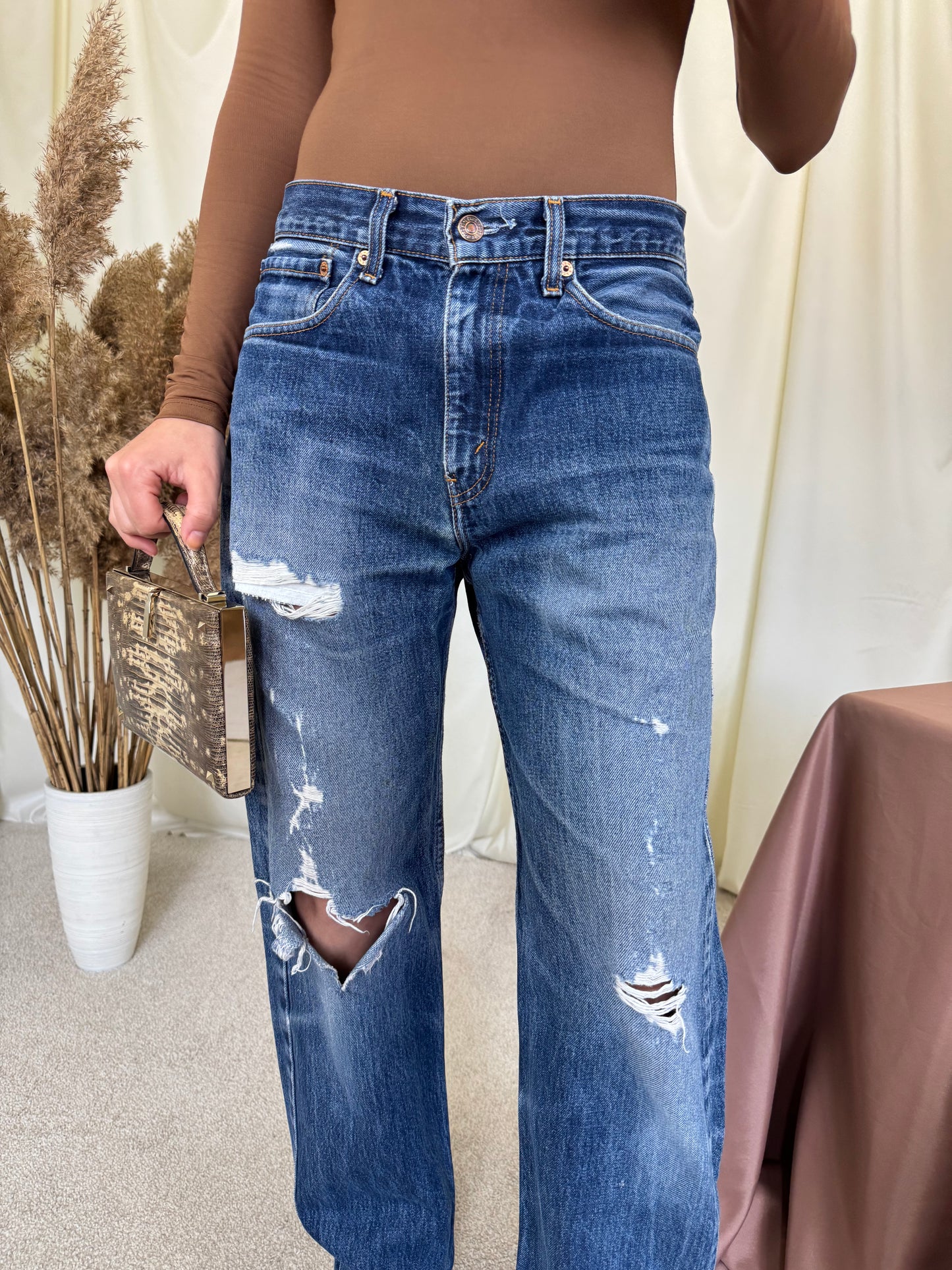 Levi’s vintage din 100% bumbac, aspect vintage  cool 
(Mărimea M/L) - 82 talie