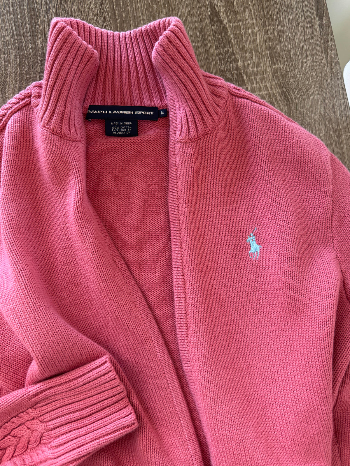 Jerse premium polo RALPH LAUREN din 100% bumbac cu fermoar ( mărimea S/M)