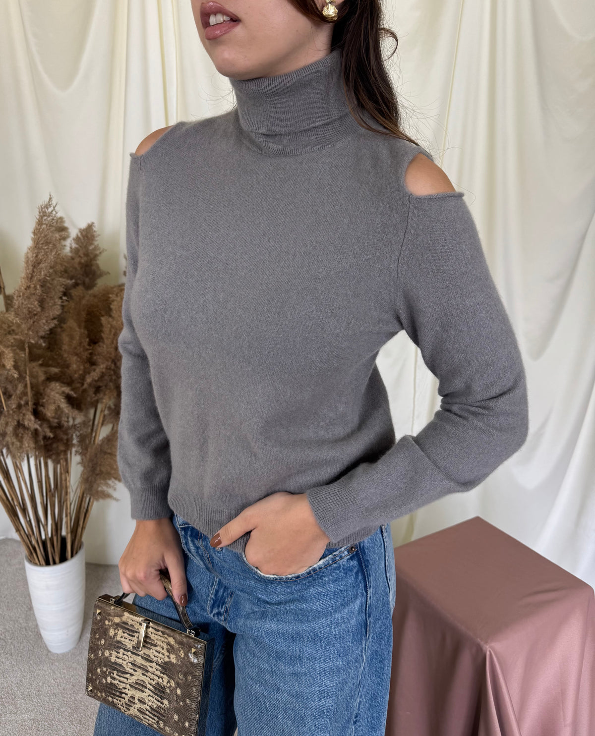 Pulover luxury PANICALE din 100% cașmir calitativ ( mărimea XS/S)