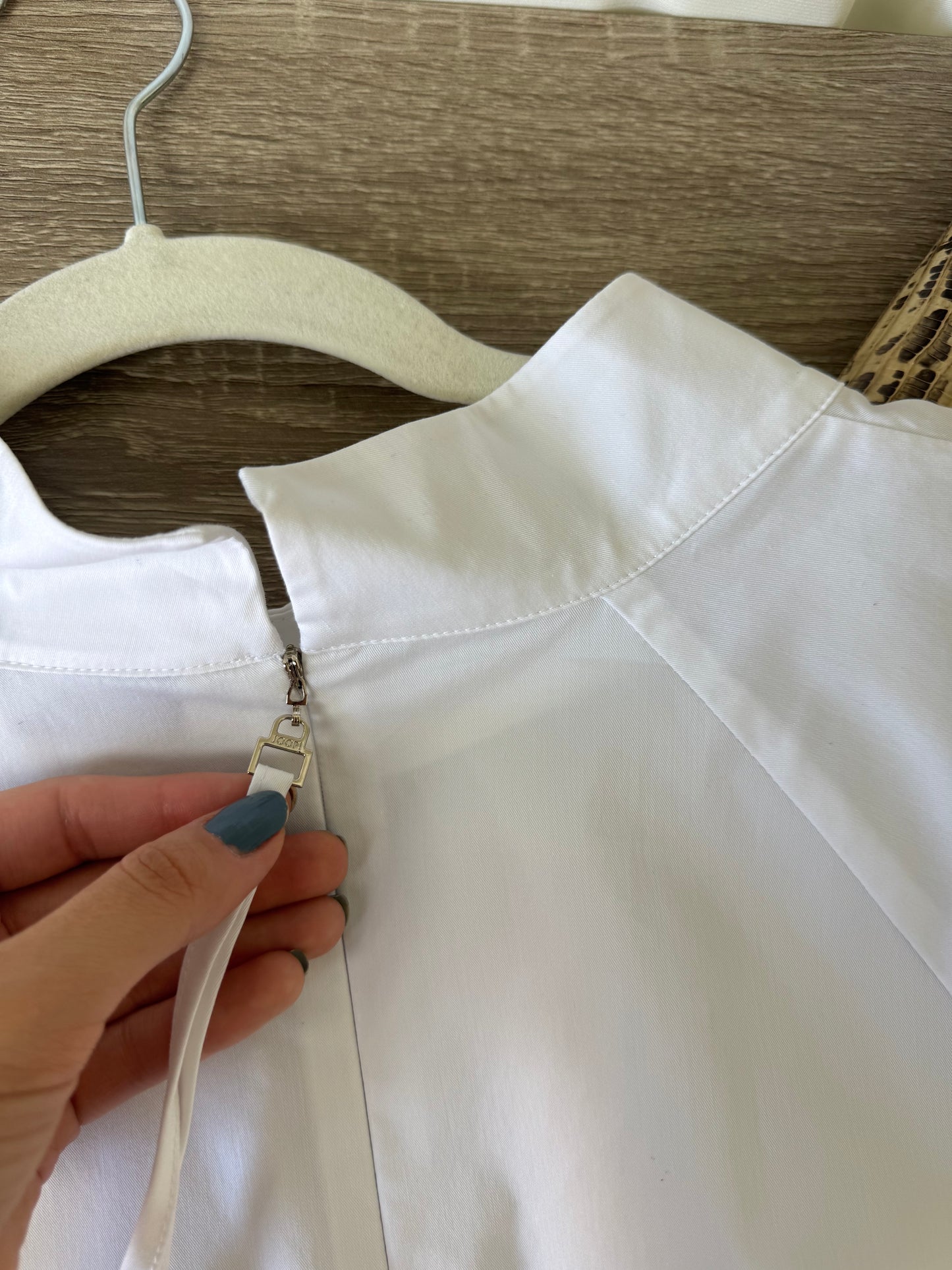 Cămașă Joop din 100% bumbac, cu fermoar metalic, produs nou ( mărimea L/ L-XL)