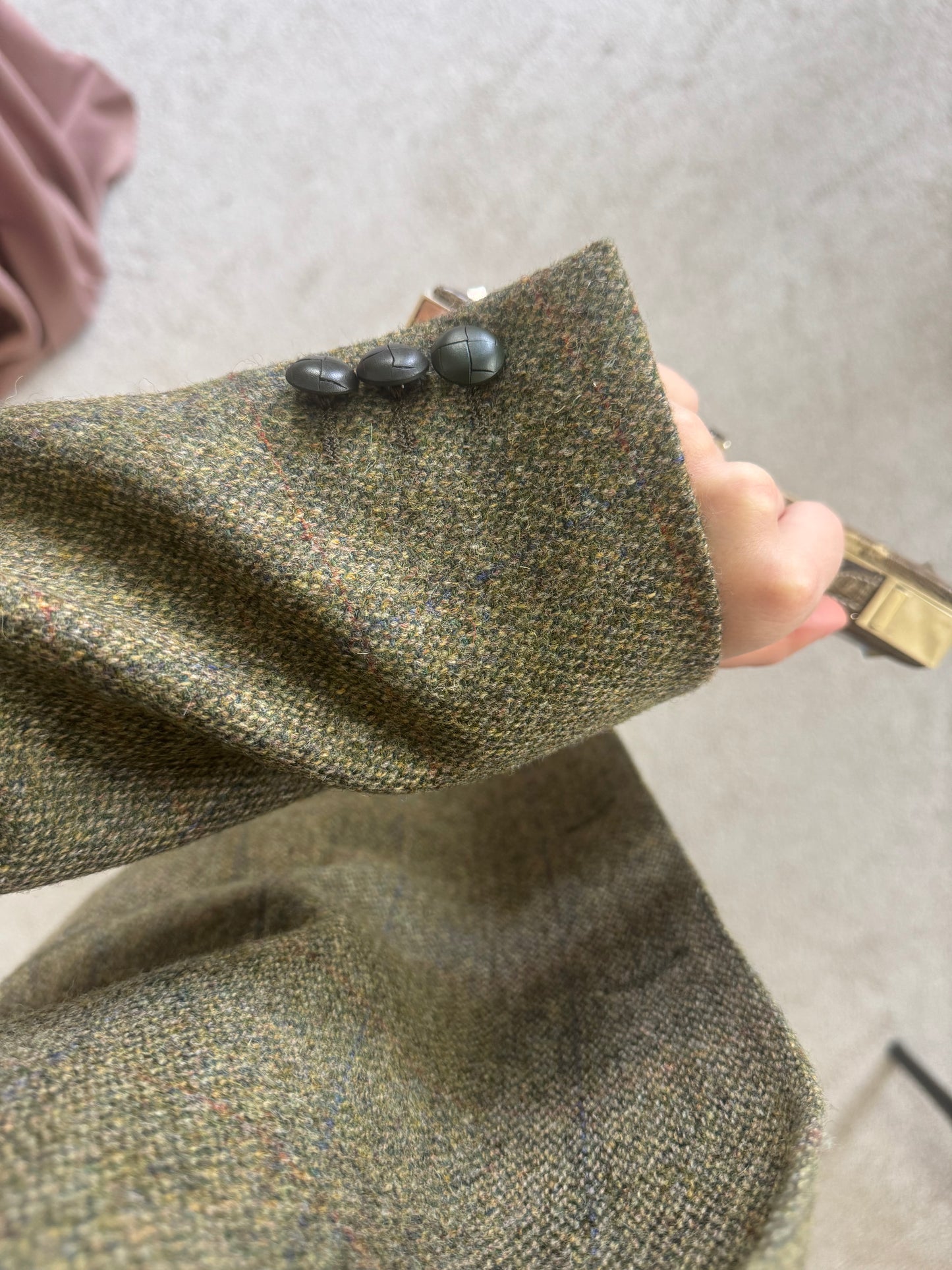 Sacou luxury Burberry din stofă superbă 100% lână cu print, căptușeală inscripționată 
Mărimea L