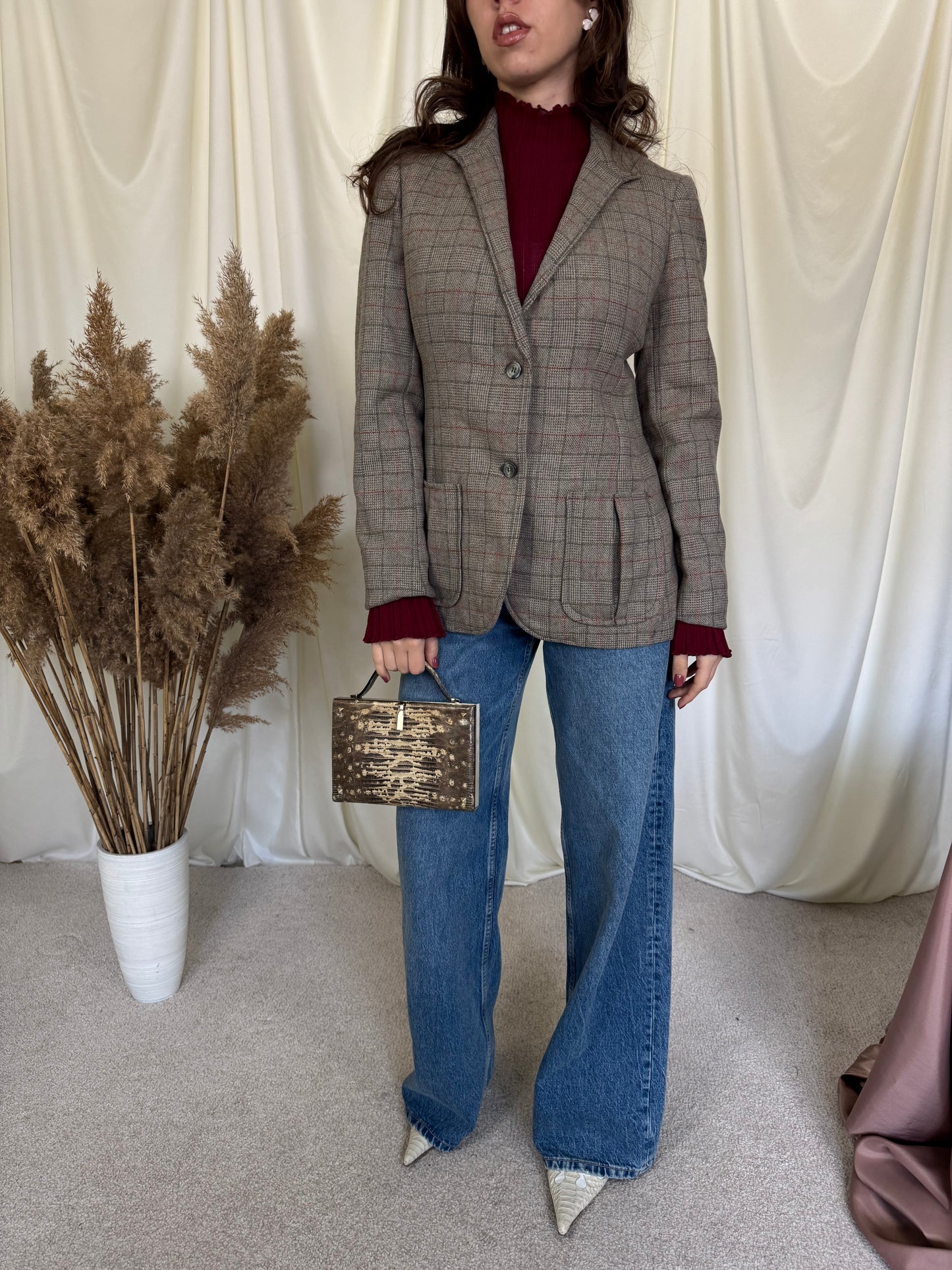 Sacou BURBERRY DIN 100% lână ( mărimea S)