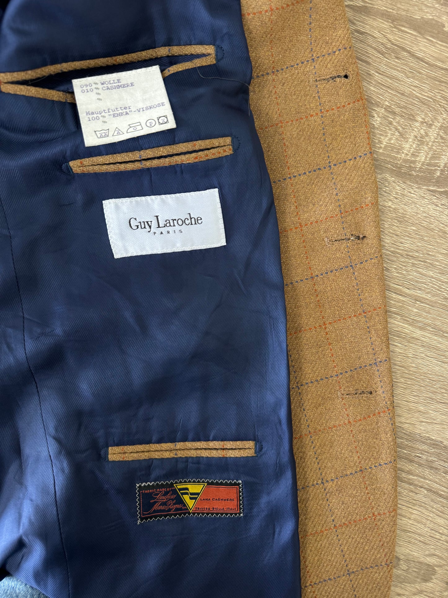 Sacou GuyLaroche Paris din lana și cașmir, mărimea XL