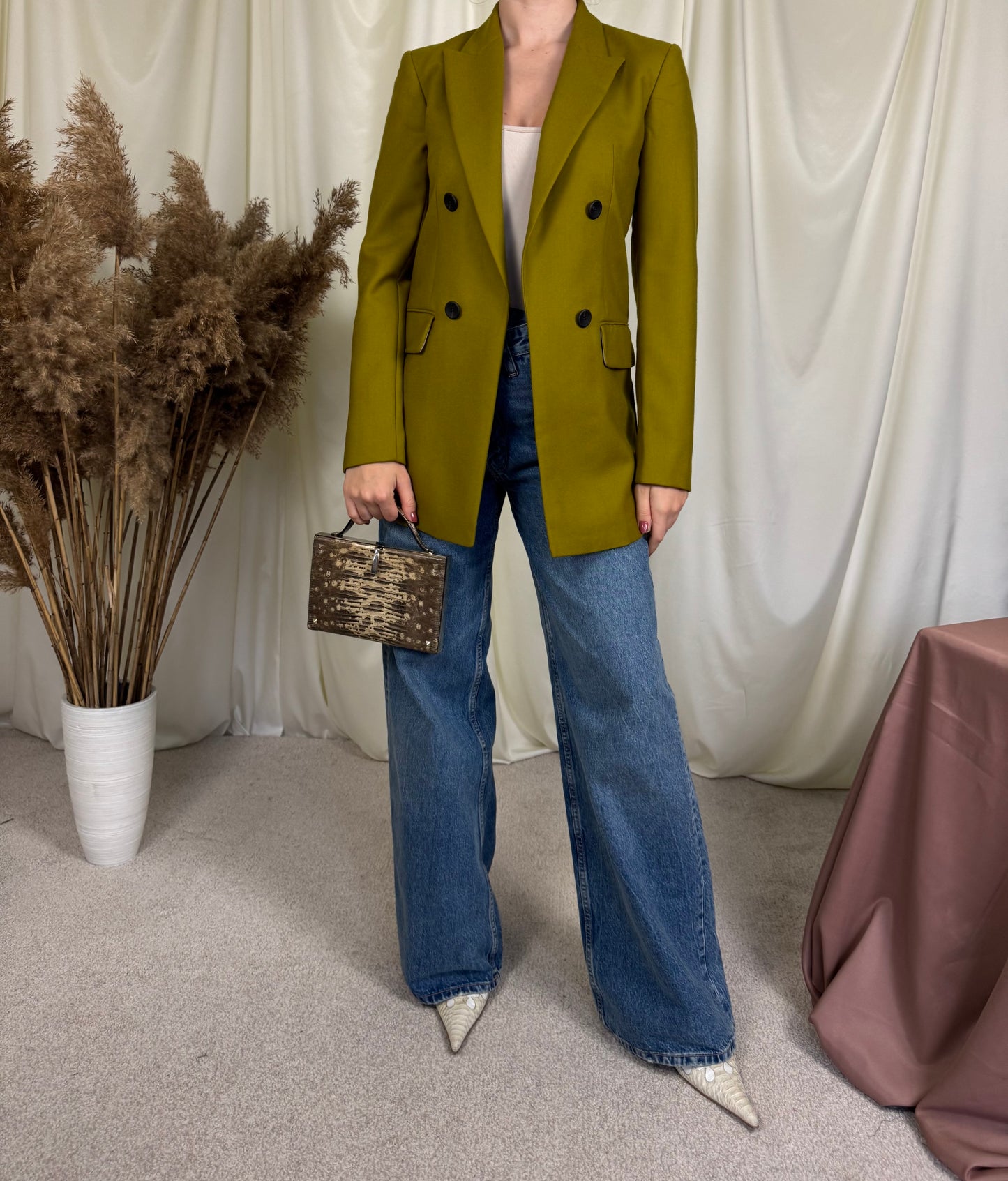 Sacou Massimo din stofă fină 100% lână, mărimea 34/XS