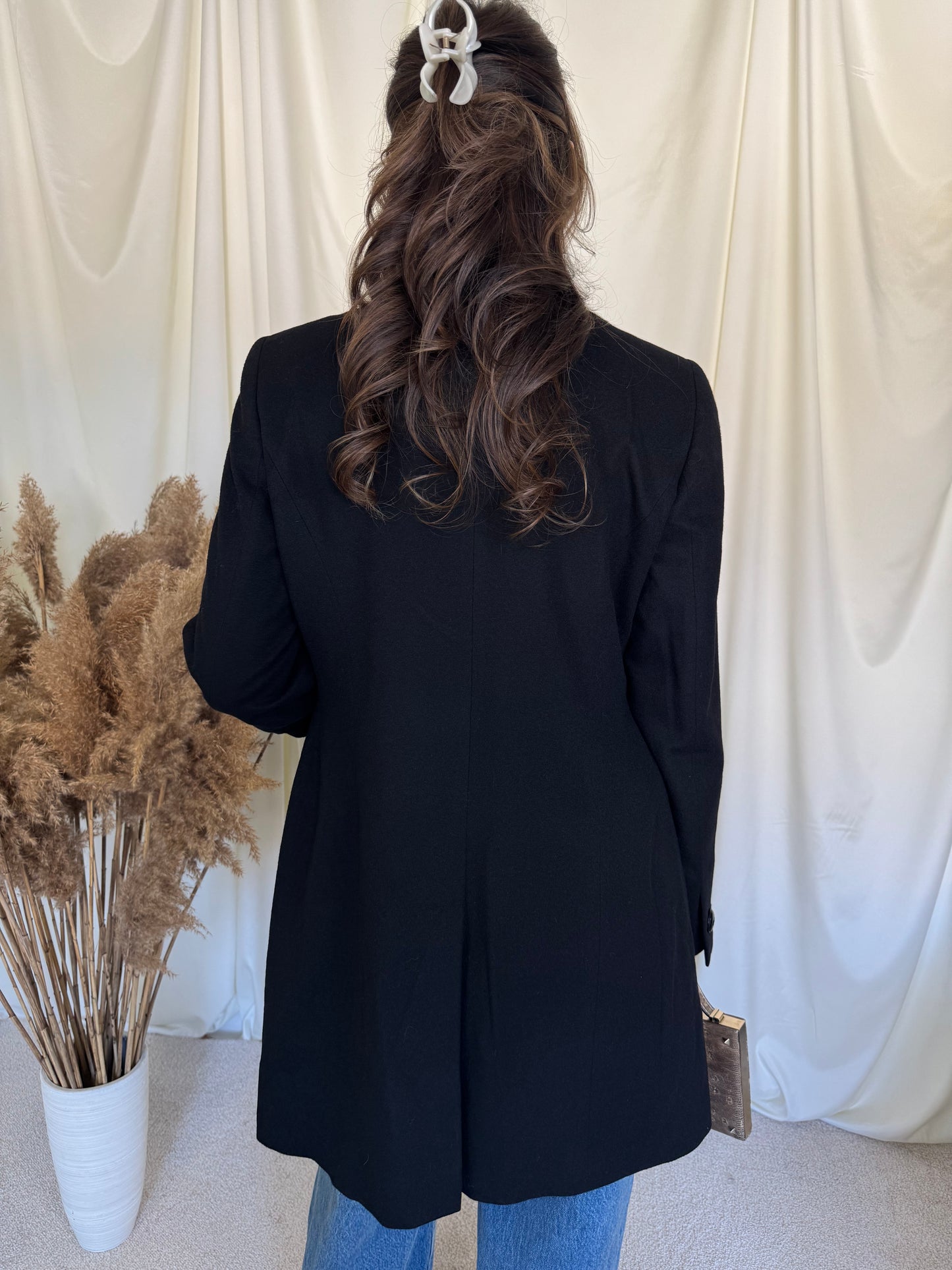 Palton de brand din stofă superbă lână și angora( mărimea S)