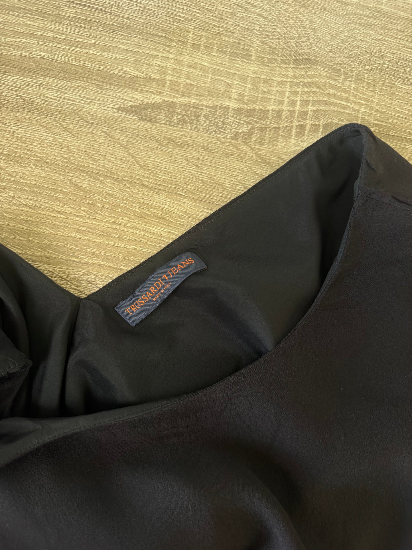 Rochie eleganta Trussardi neagră cu detaliu la spate ( mărimea XS/S)