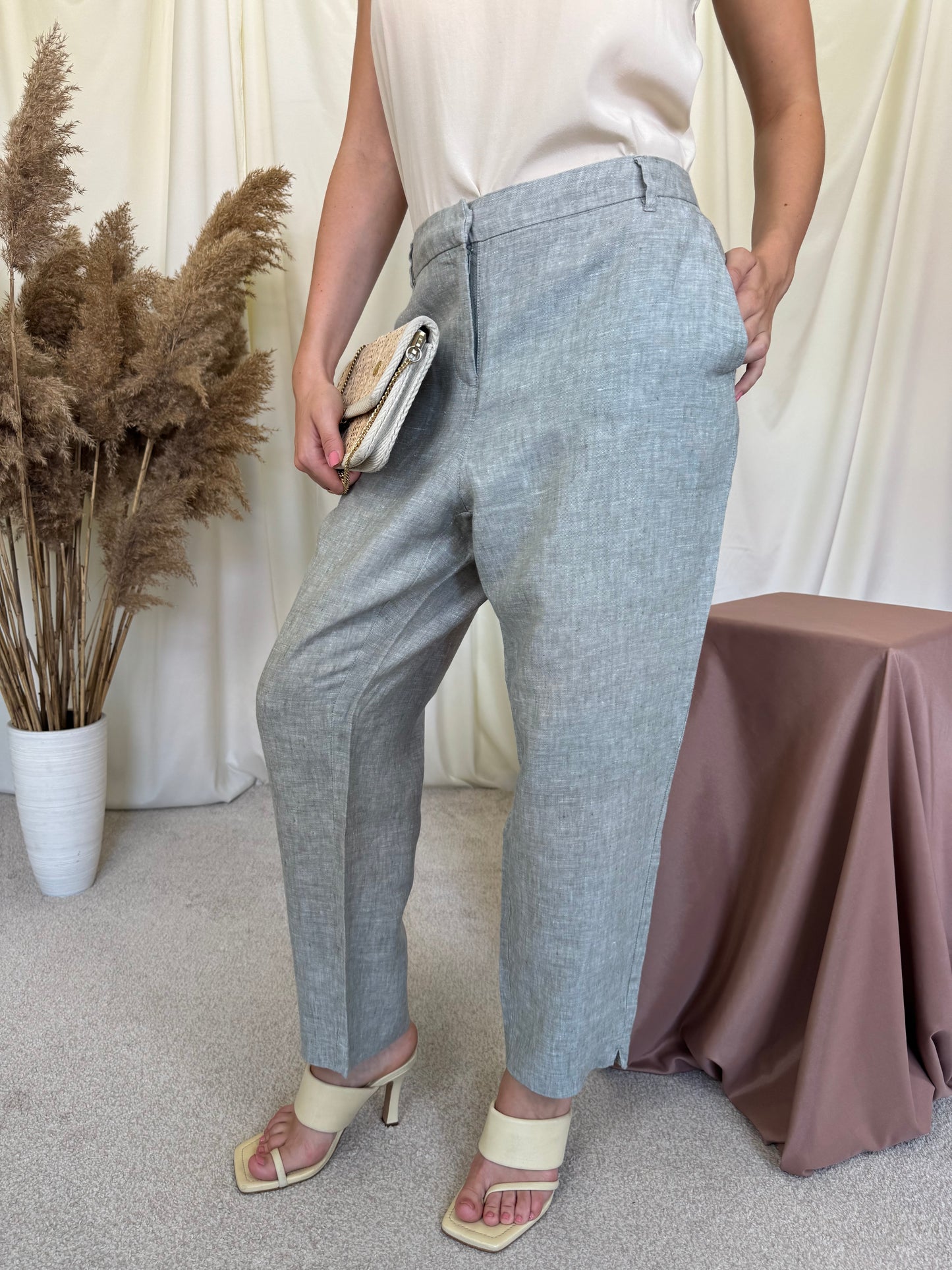Pantalon Christian Berg din 100% in calitativ cu talie medie ( mărimea L) -94 cm