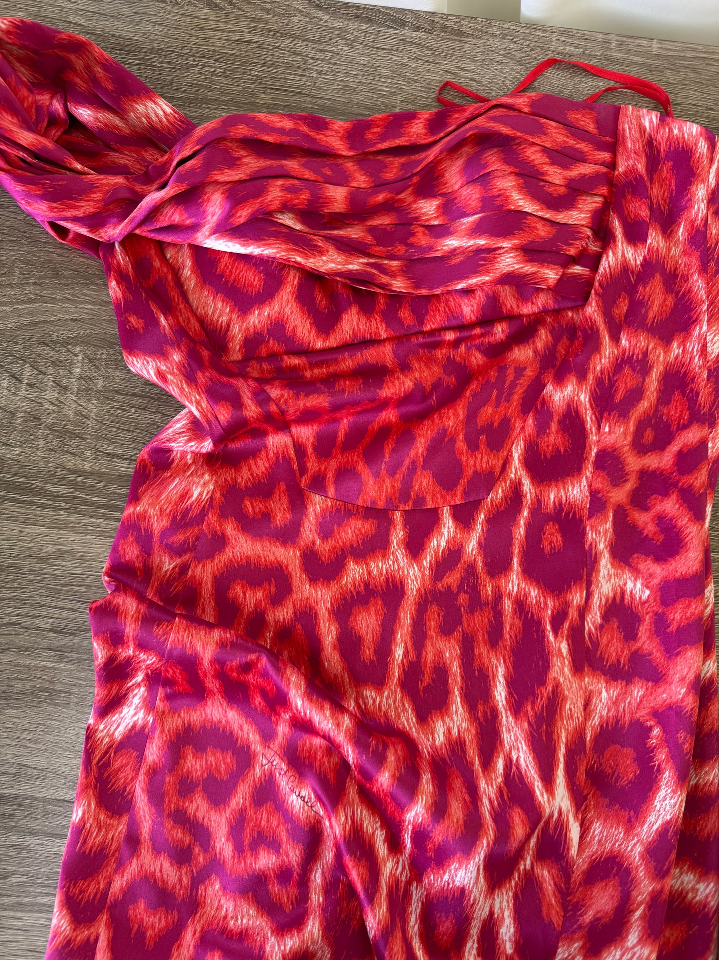 Rochie luxury Cavalli cu print superb și inscripție pe material( mărimea XS/S)