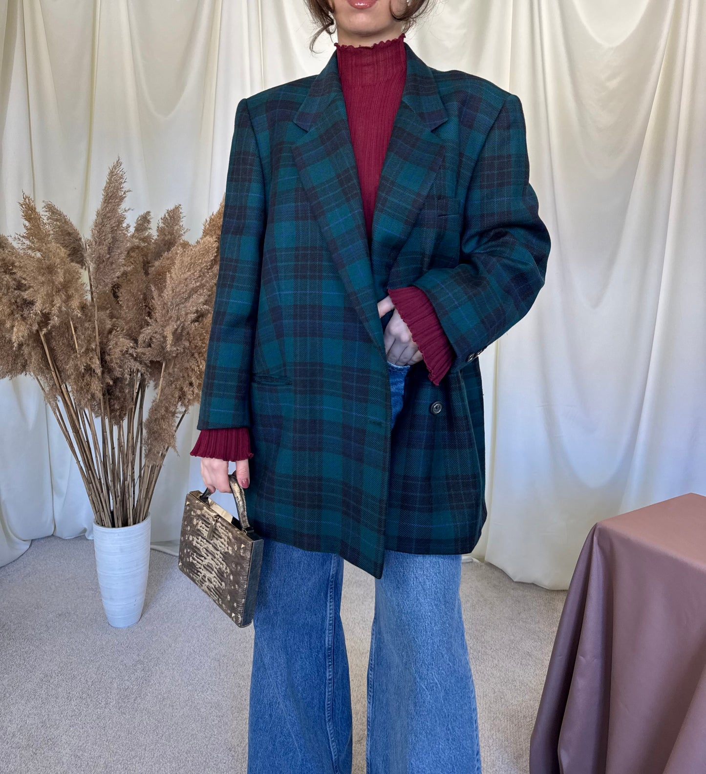 Sacou vintage din 100% lână ( XXL)