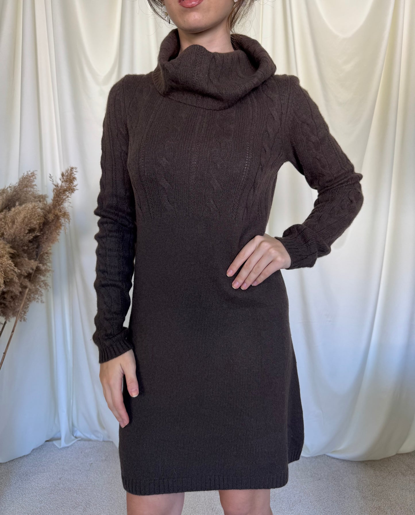 Rochie superbă din lana MERINO și caşmir, recomand pentru mărimea S( s/m micuț)