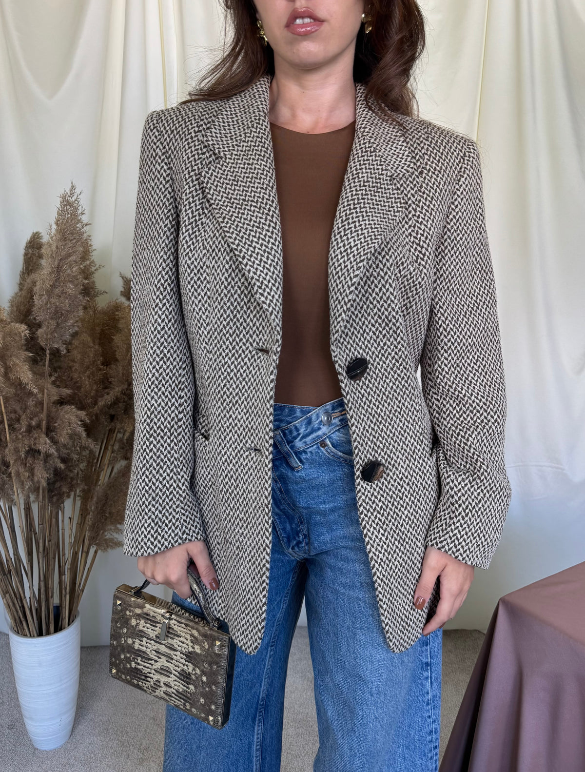 Sacou luxury ESCADA din stofă premium de lână, țesătură mai groasă ( mărimea L)
