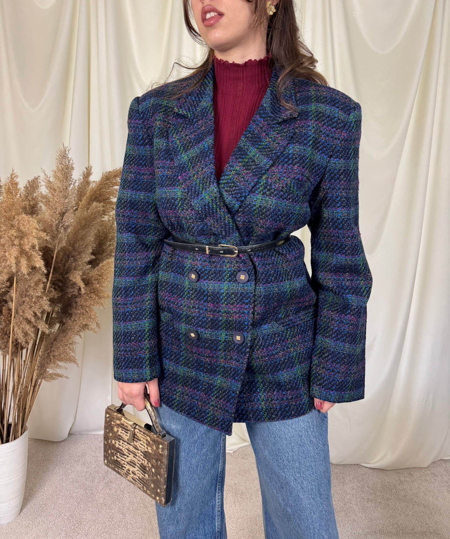 Sacou vintage din Tweed superb, mărimea L/XL