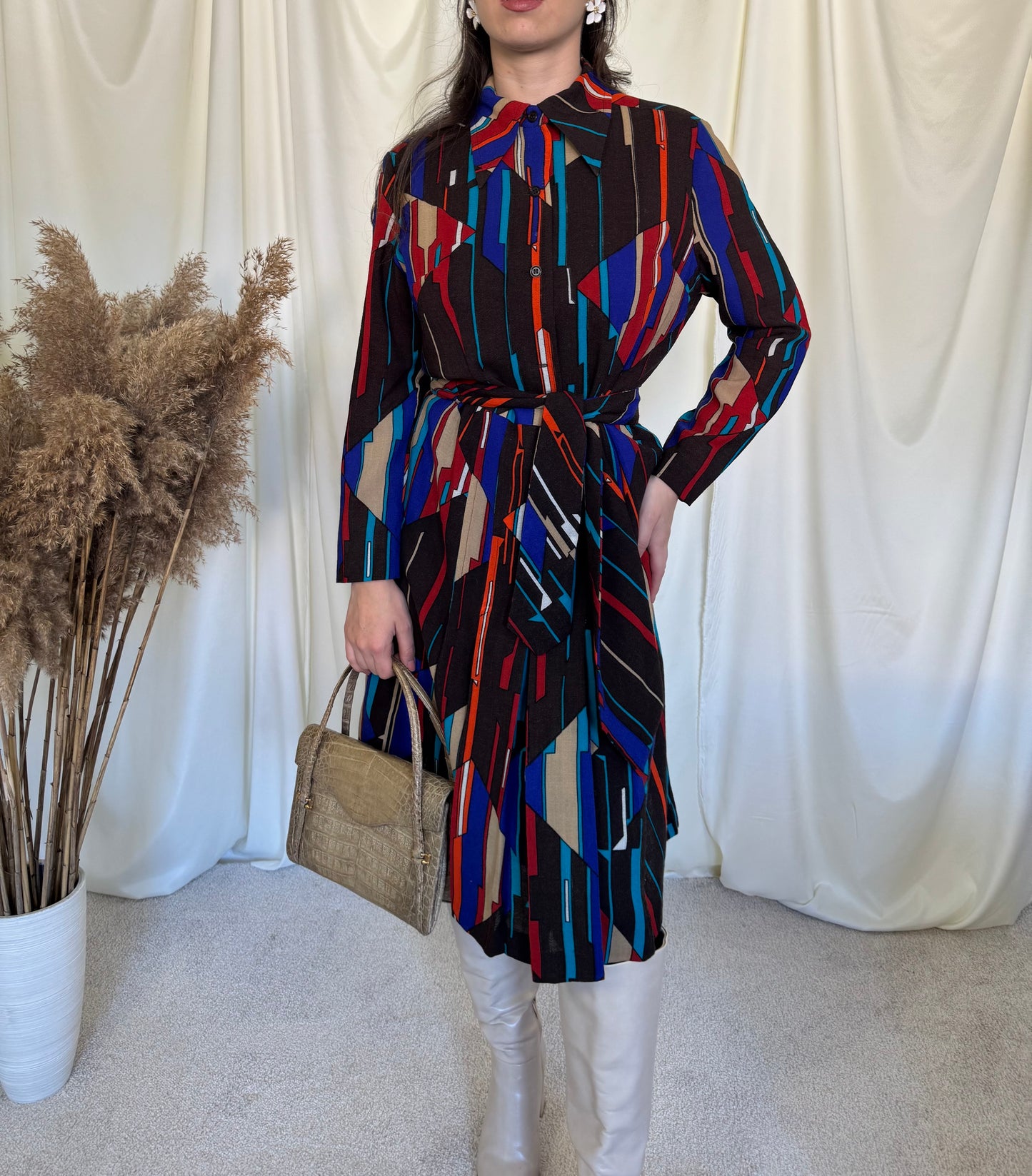 Rochie vintage anii 70( mărimea M)