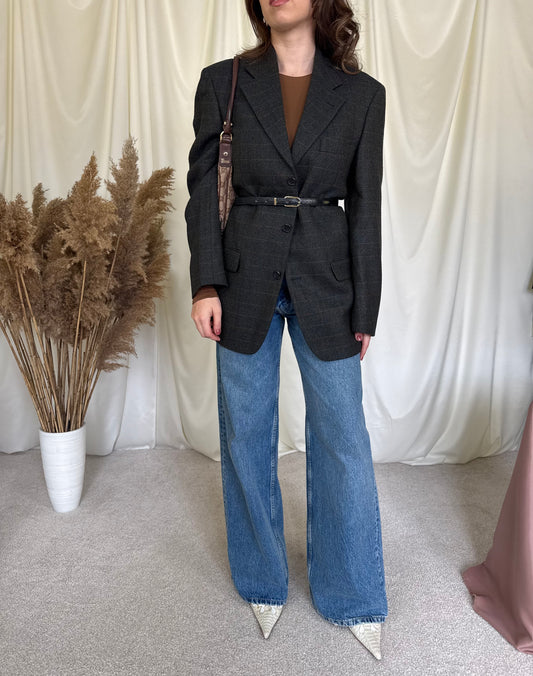 Sacou din 100% lână, mărimea M/L, fit oversize