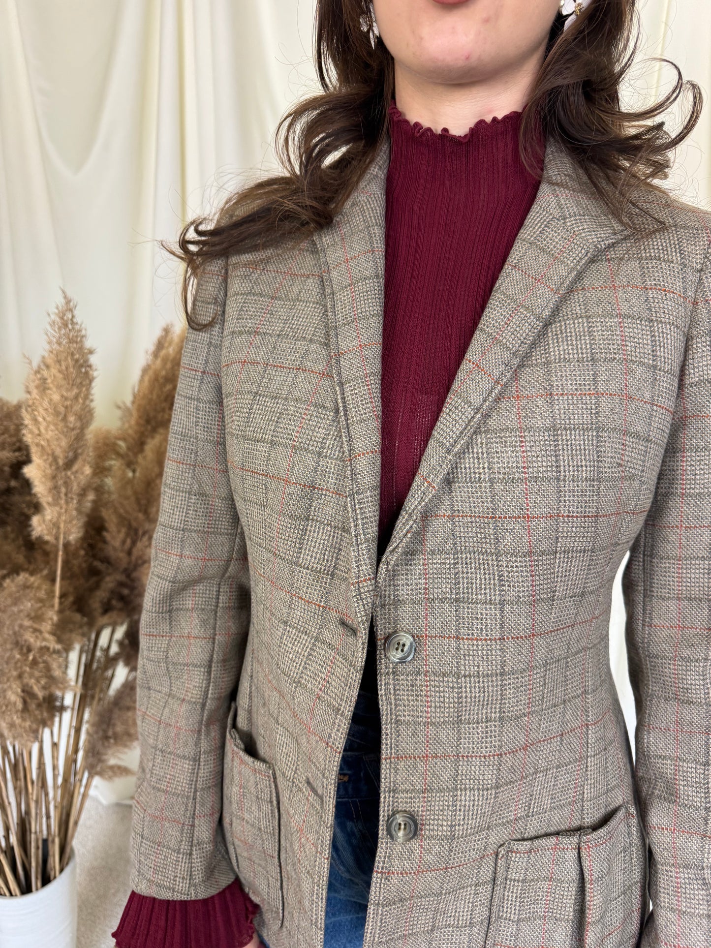 Sacou BURBERRY DIN 100% lână ( mărimea S)