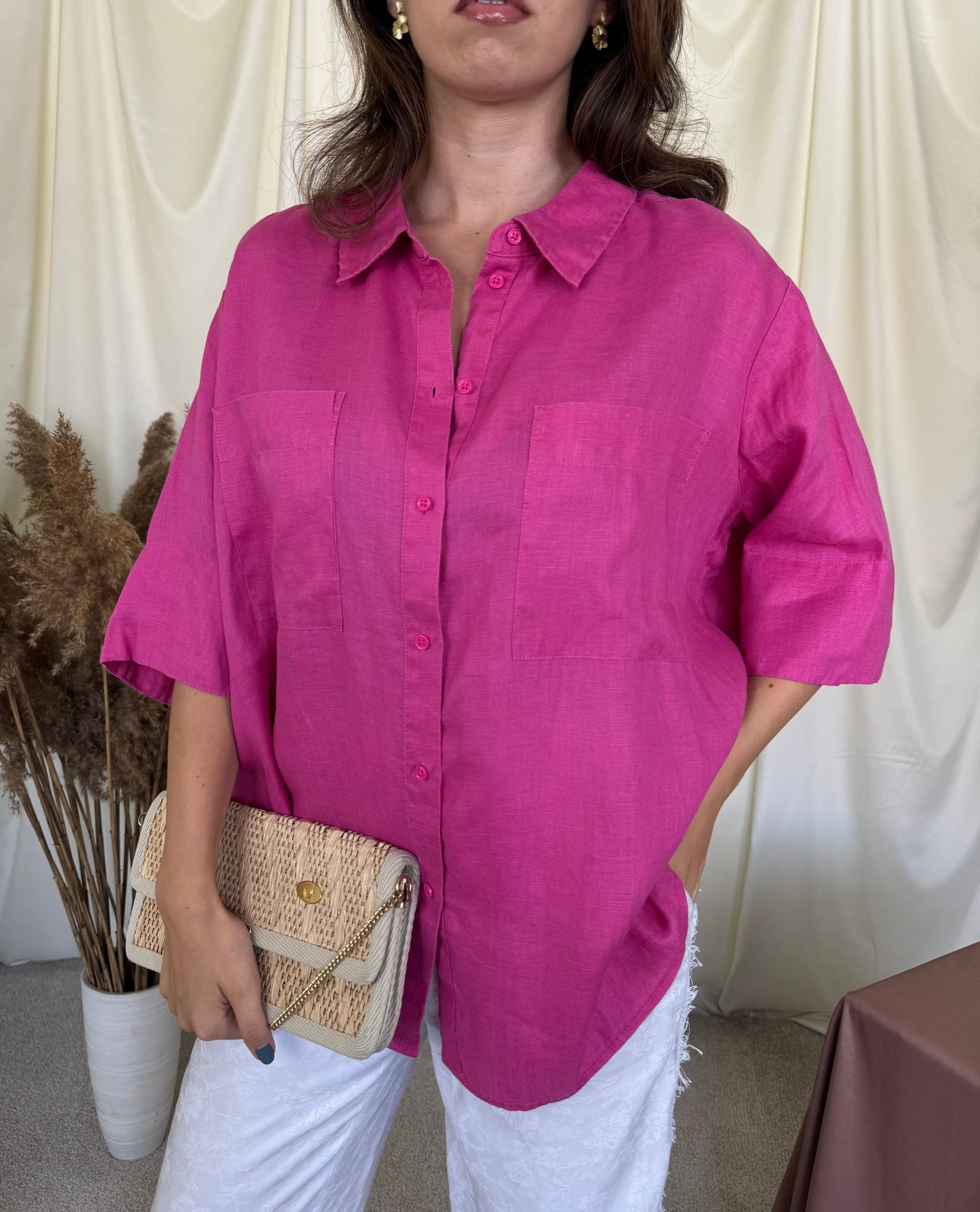 Cămașă Opus din 100% in, fit oversized ( mărimea XL-XXL)