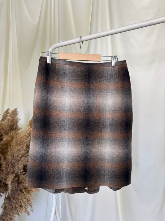 Fusta Madeleine în nuanțe de crem din lana (M)