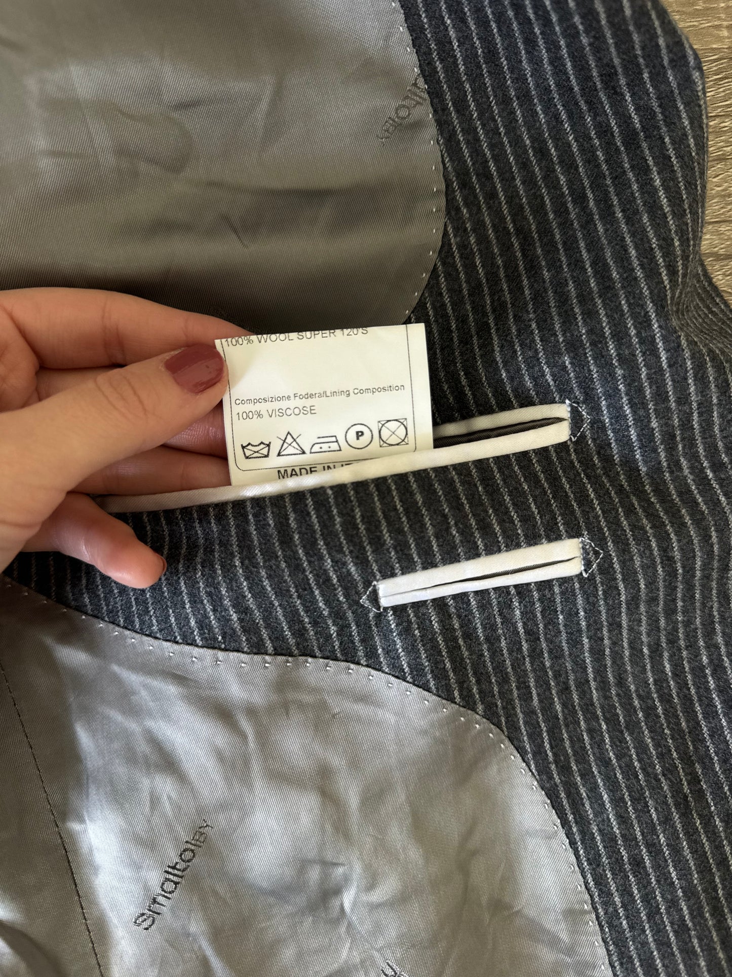 Sacou made in Italy din Lana super 120’s
Mărimea M/L- fit oversized