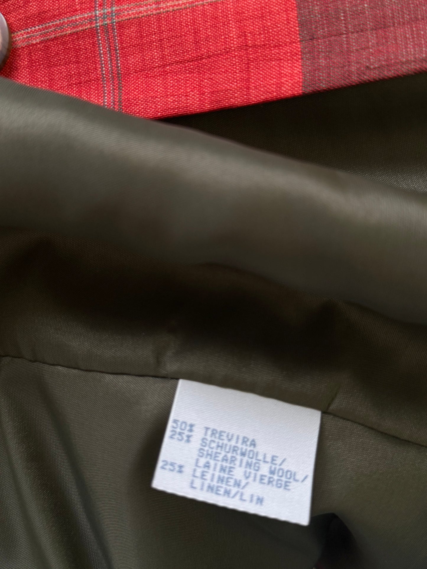 Sacou vintage lână și in( mărimea L)