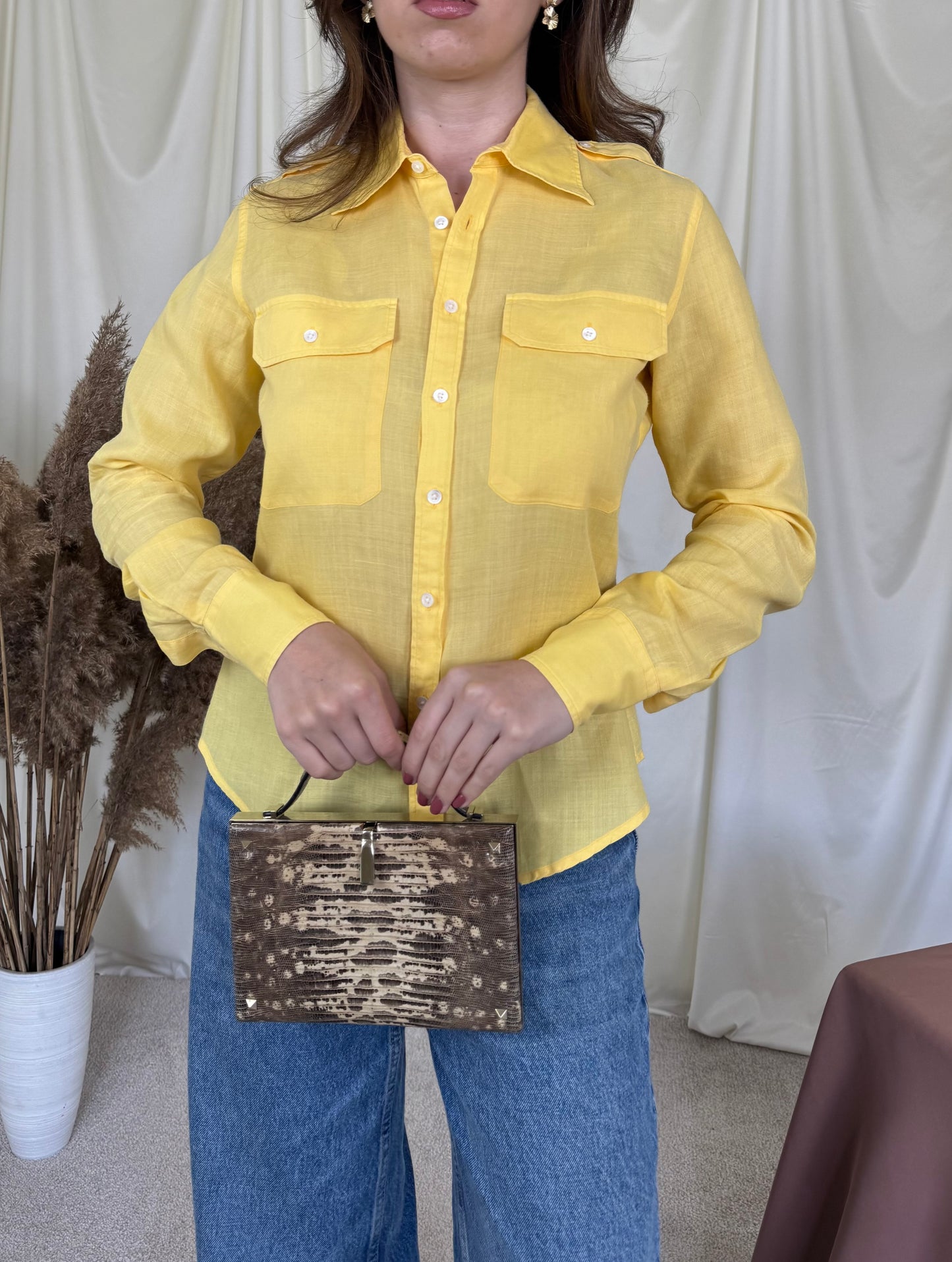 Cămașă din 100% Vascoza RALPH LAUREN, fit lejer 
(Mărimea S)