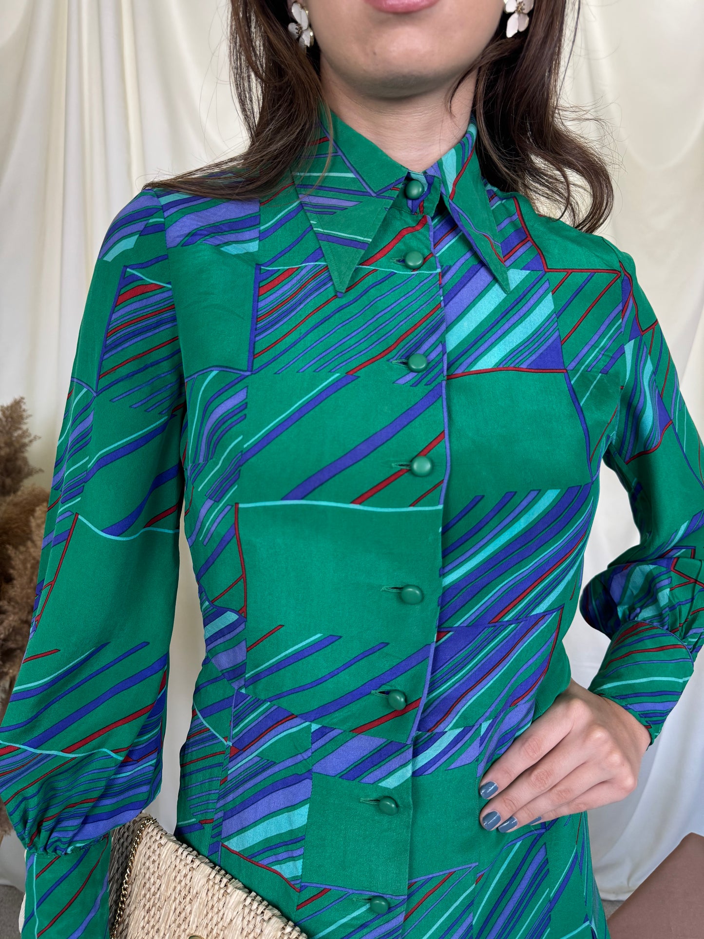 Rochie premium Louis Feraud din 100% mătase naturală ( mărimea S)