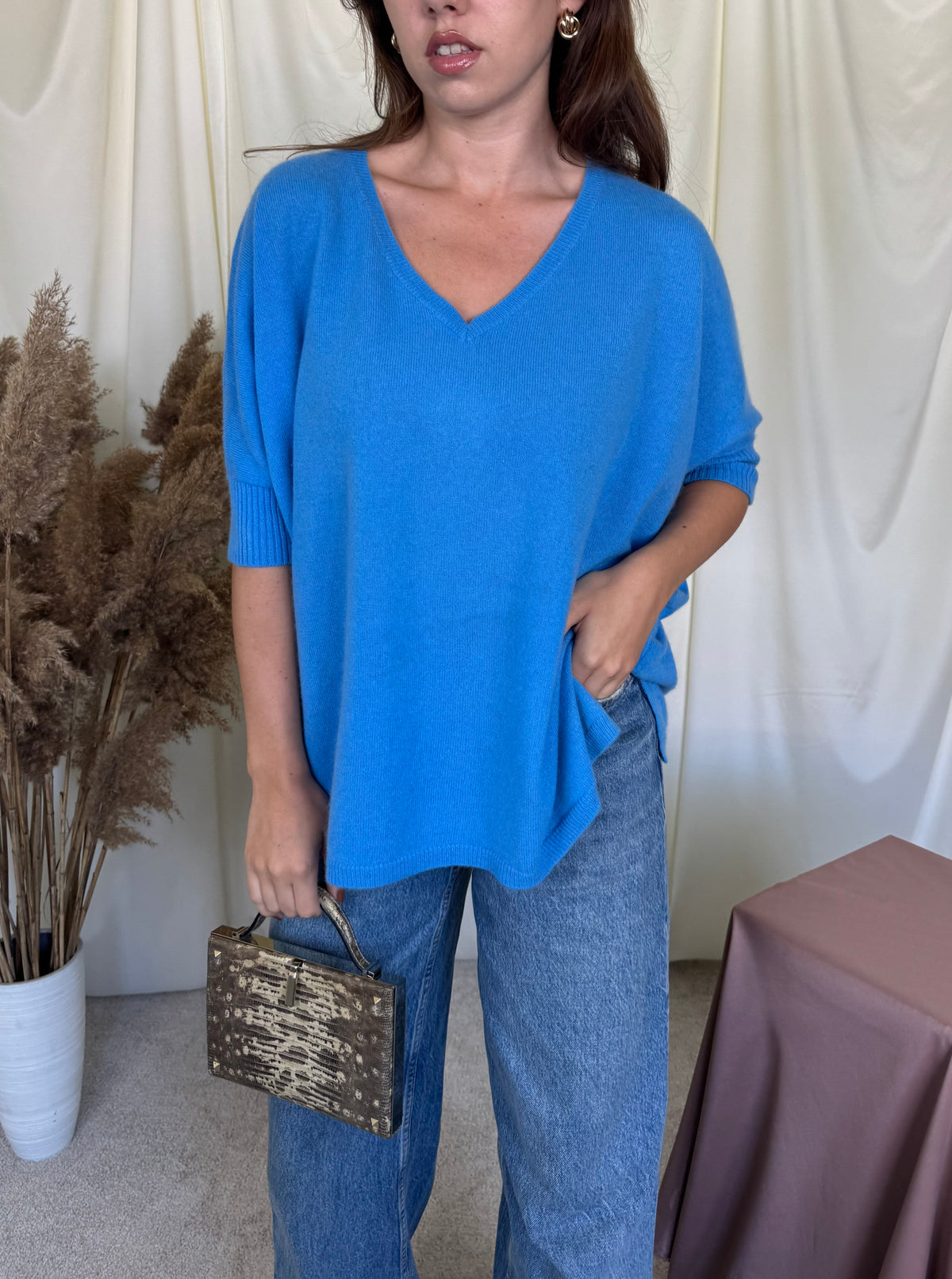Bluză NOT SHY din 100% cașmir, fit oversized ( mărimea S-XL)