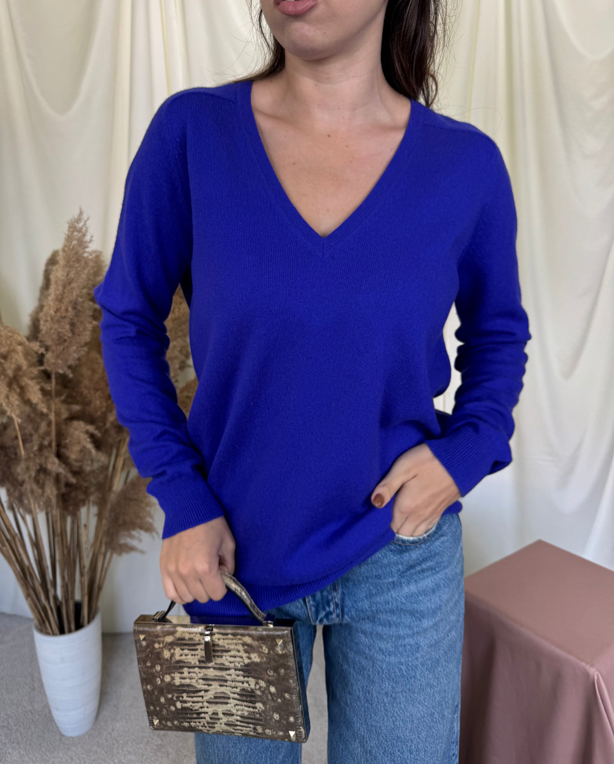 Pulover premium ERIC BOMPARD din 100% cașmir ( mărimea L)