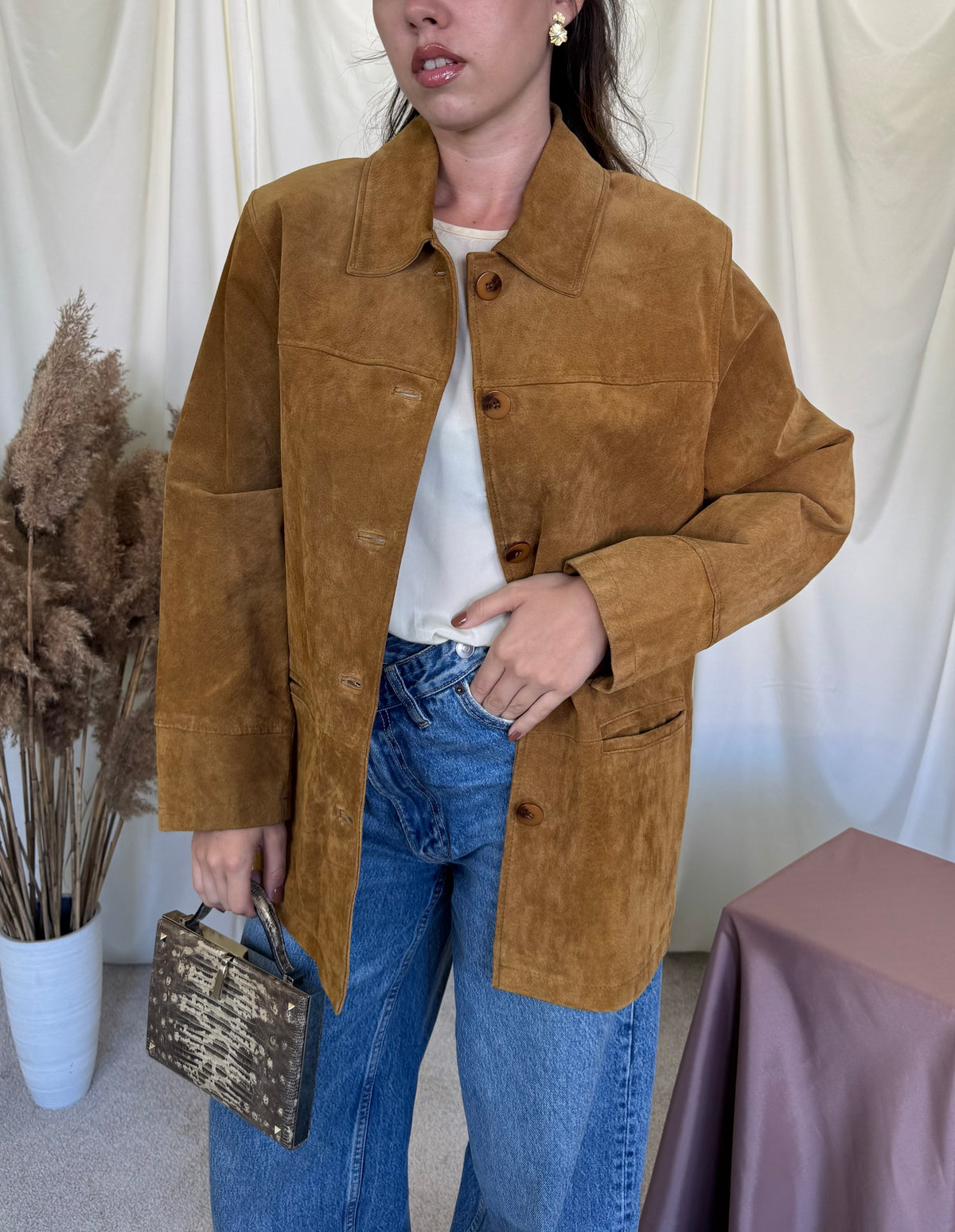 Jacheta super cool din piele naturală nappa, produs nou ( mărime 40- M/L)